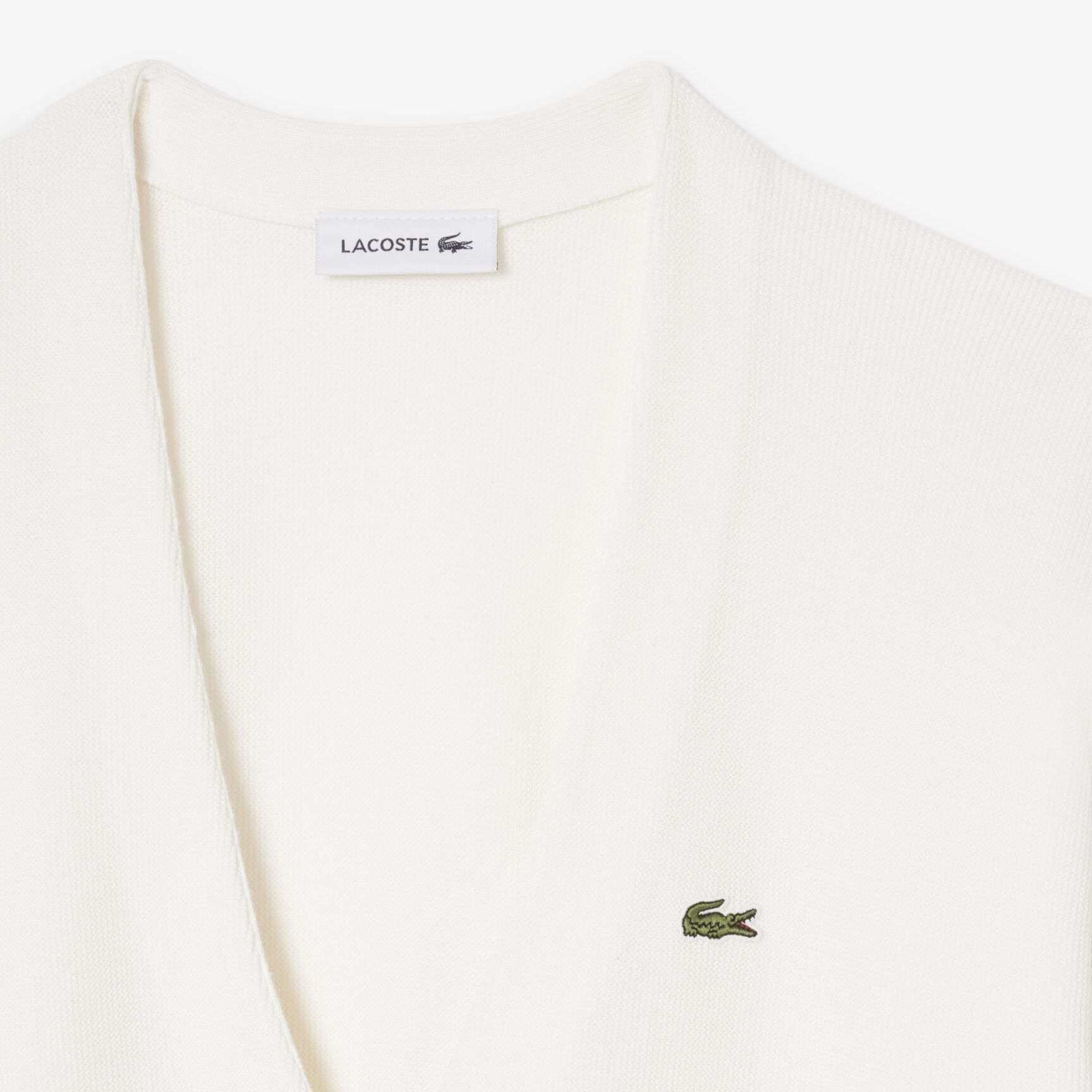 V Neck Moss Stitch Cotton Cardigan