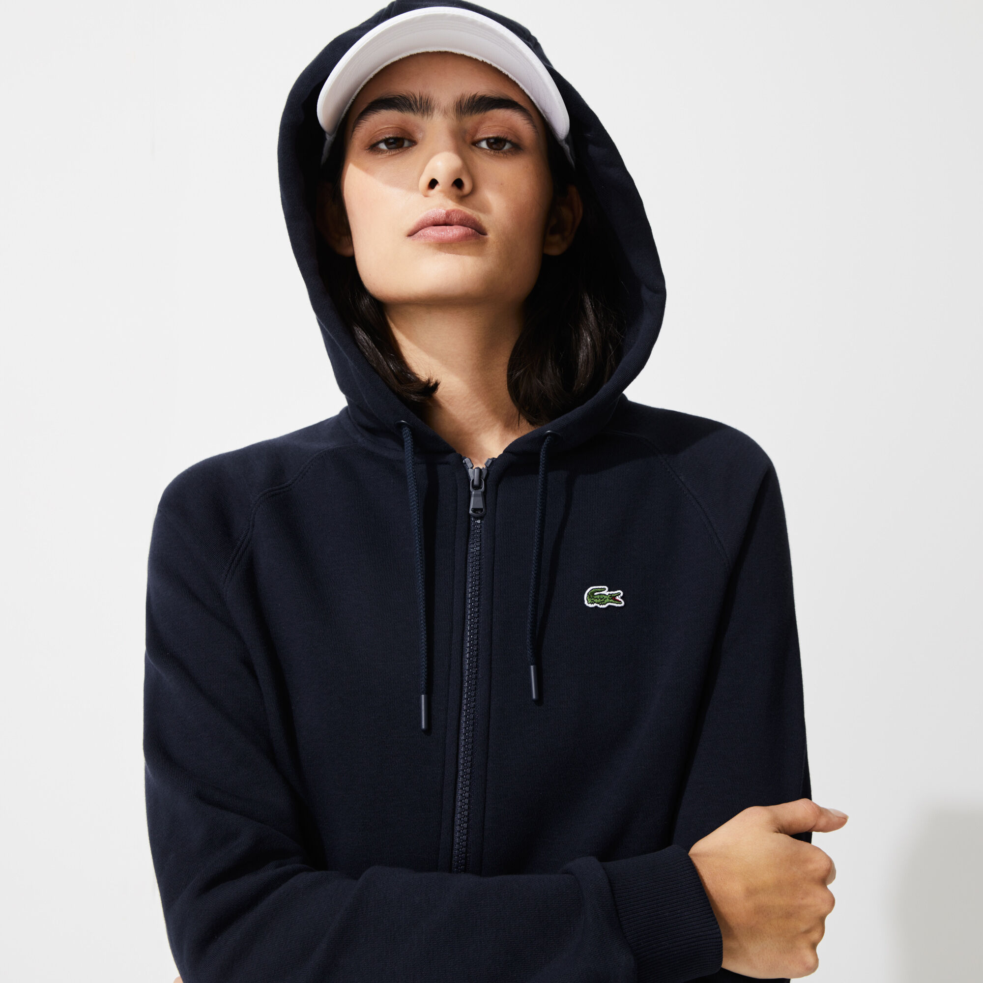 Men's lacoste sport hooded fleece tennis sweatshirt shop