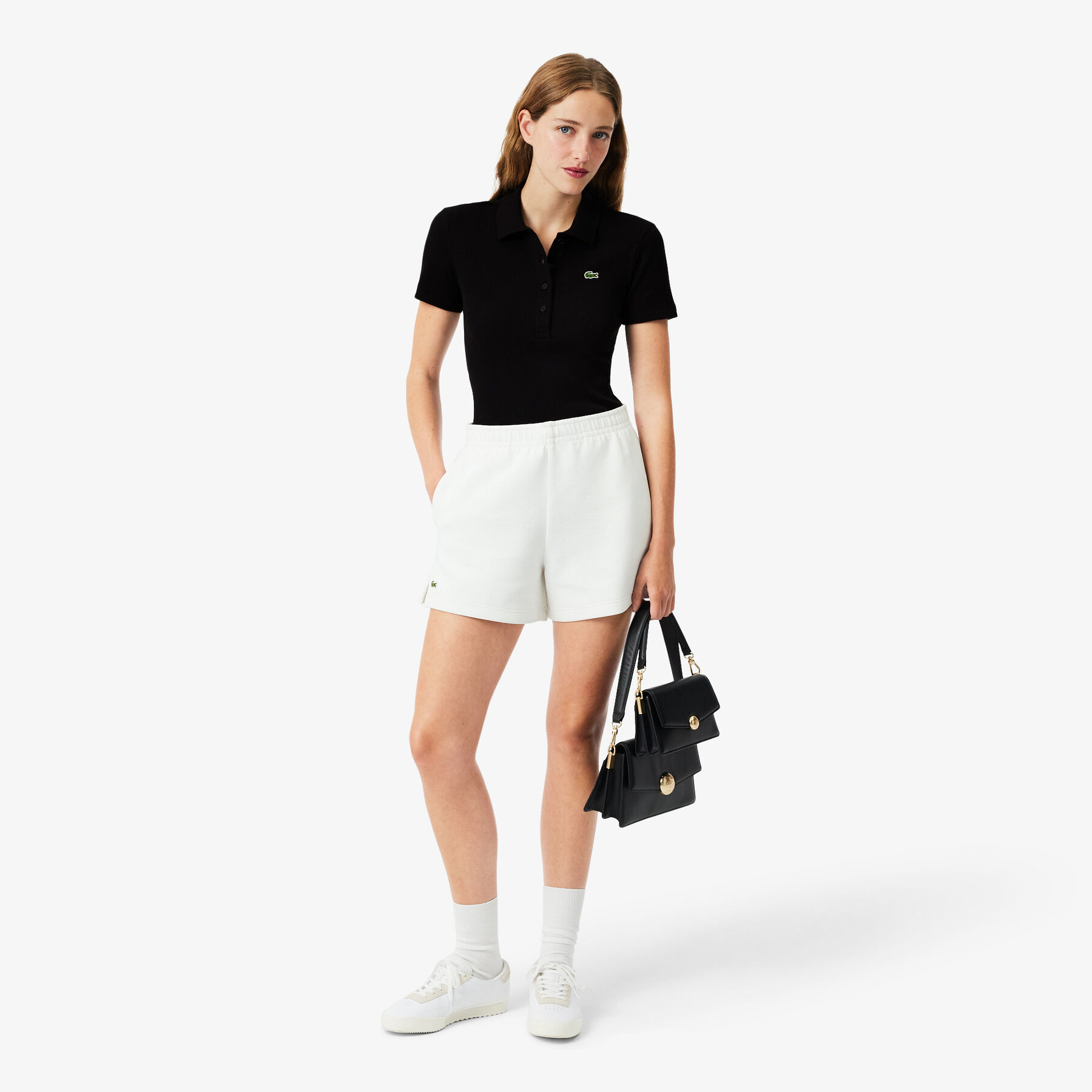 lacoste slim fit l 12 d ribbed cotton polo shirt