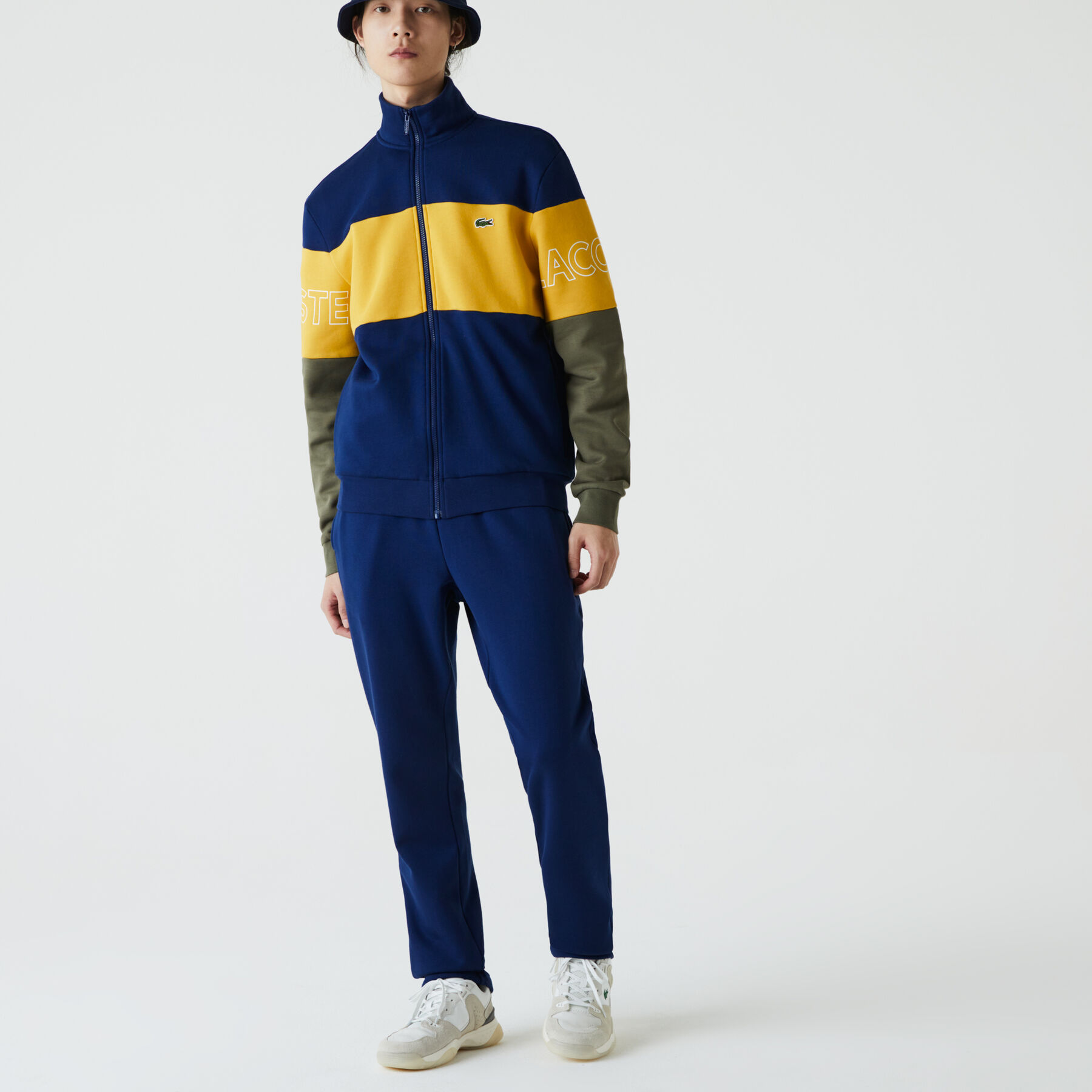 Men’s Colorblock Fleece Tracksuit lacoste men s colorblock fleece tracksuit