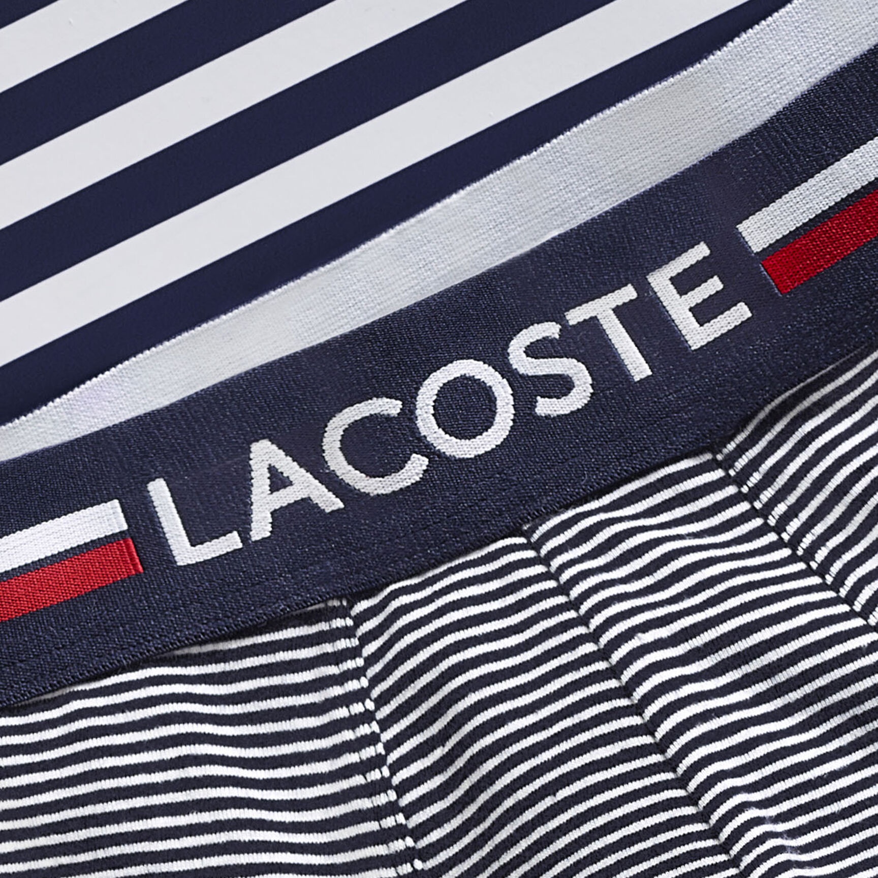 طقم بوكسر بحزام خصر بثلاثة ألوان وشعار الماركة، 3 قطع طقم بوكسر بحزام خصر بثلاثة ألوان وشعار الماركة، 3 قطع