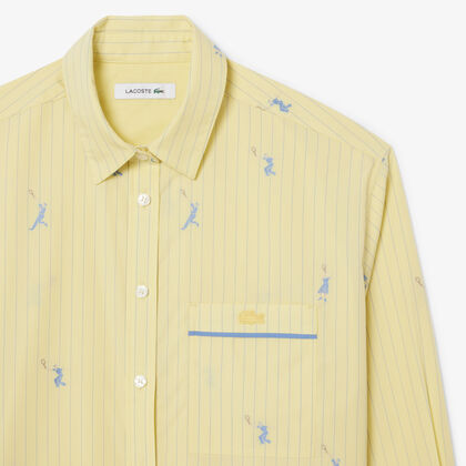 قميص واسع بنقوش جاكار