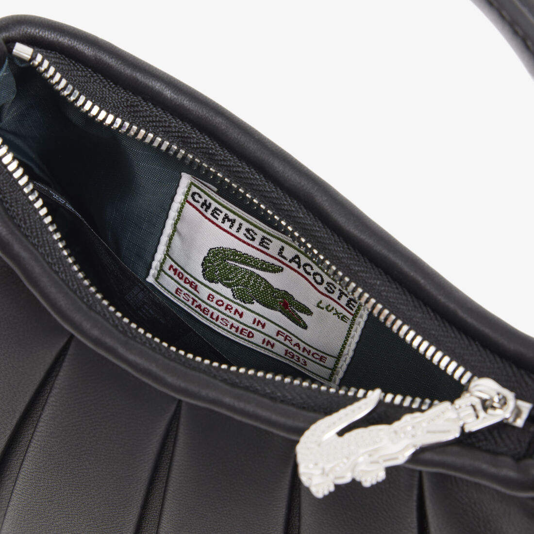 lacoste mini lenglen leather bag