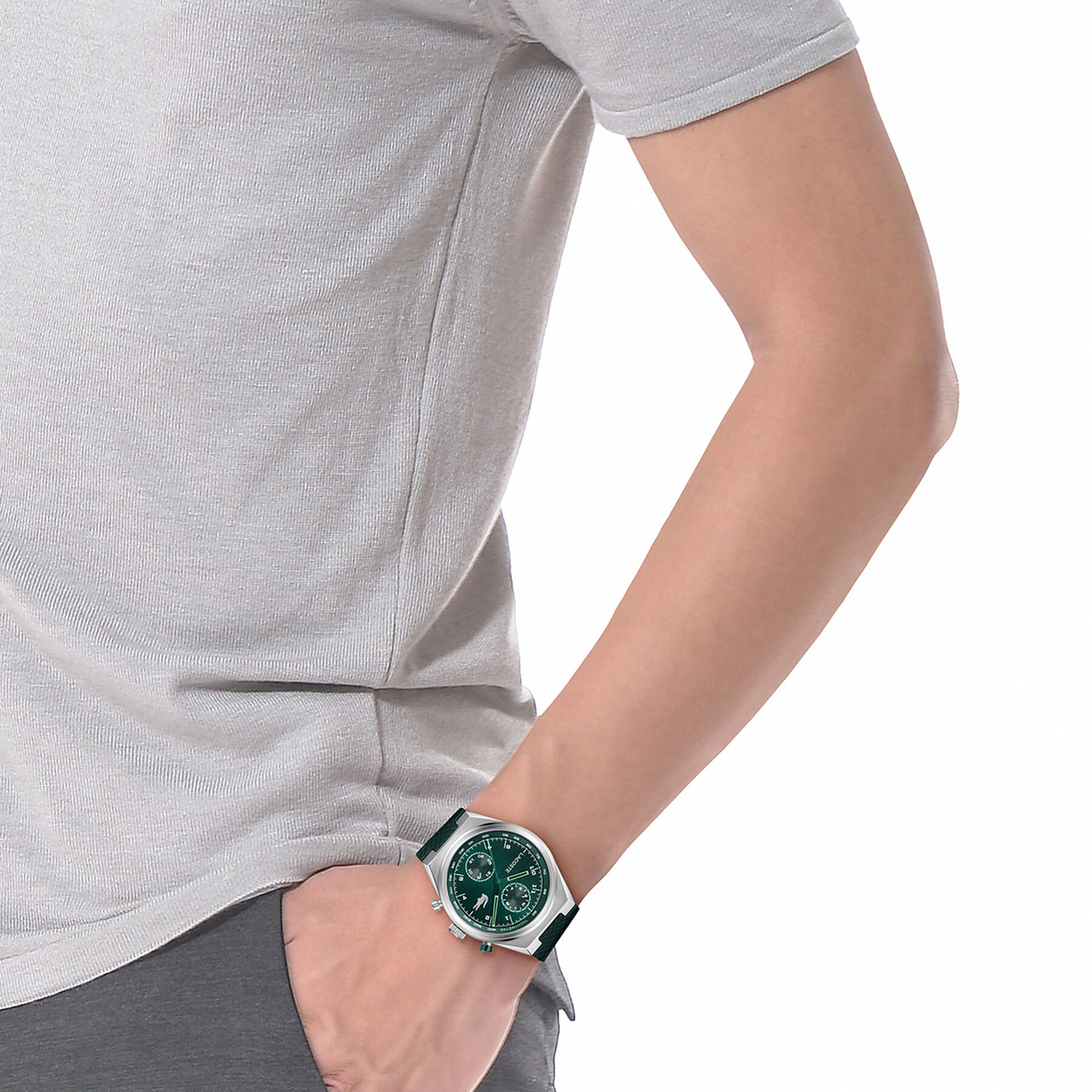 Green Silicone Strap Men's Watch lacoste green silicone strap men s watch