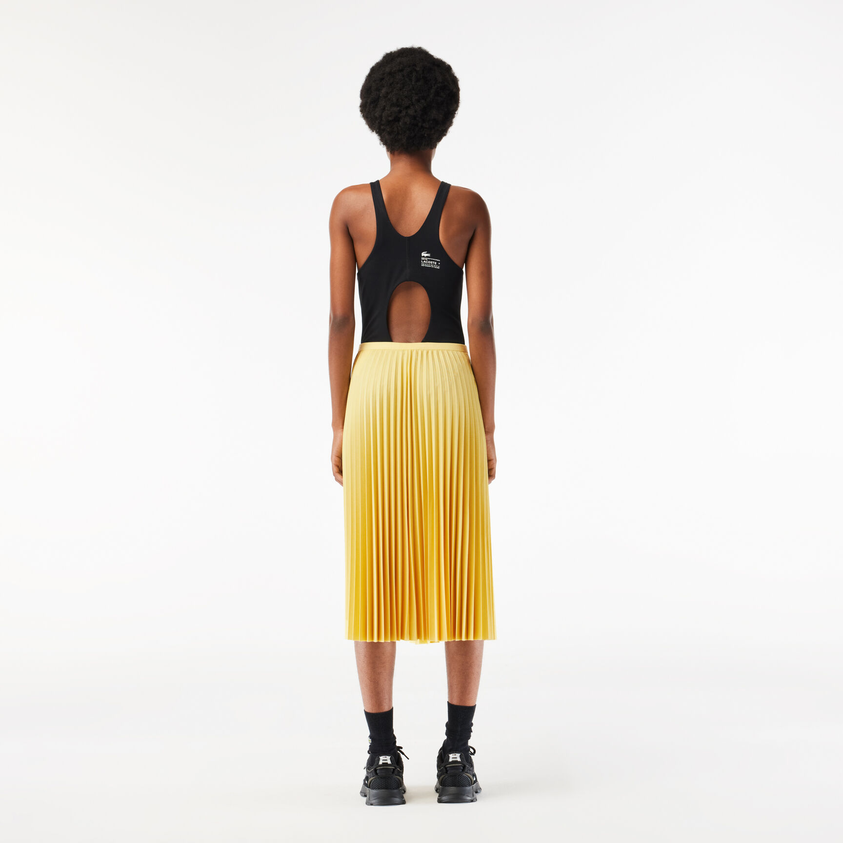 Women's Elasticised Waist Flowing Pleated Skirt Women's Elasticised Waist Flowing Pleated Skirt