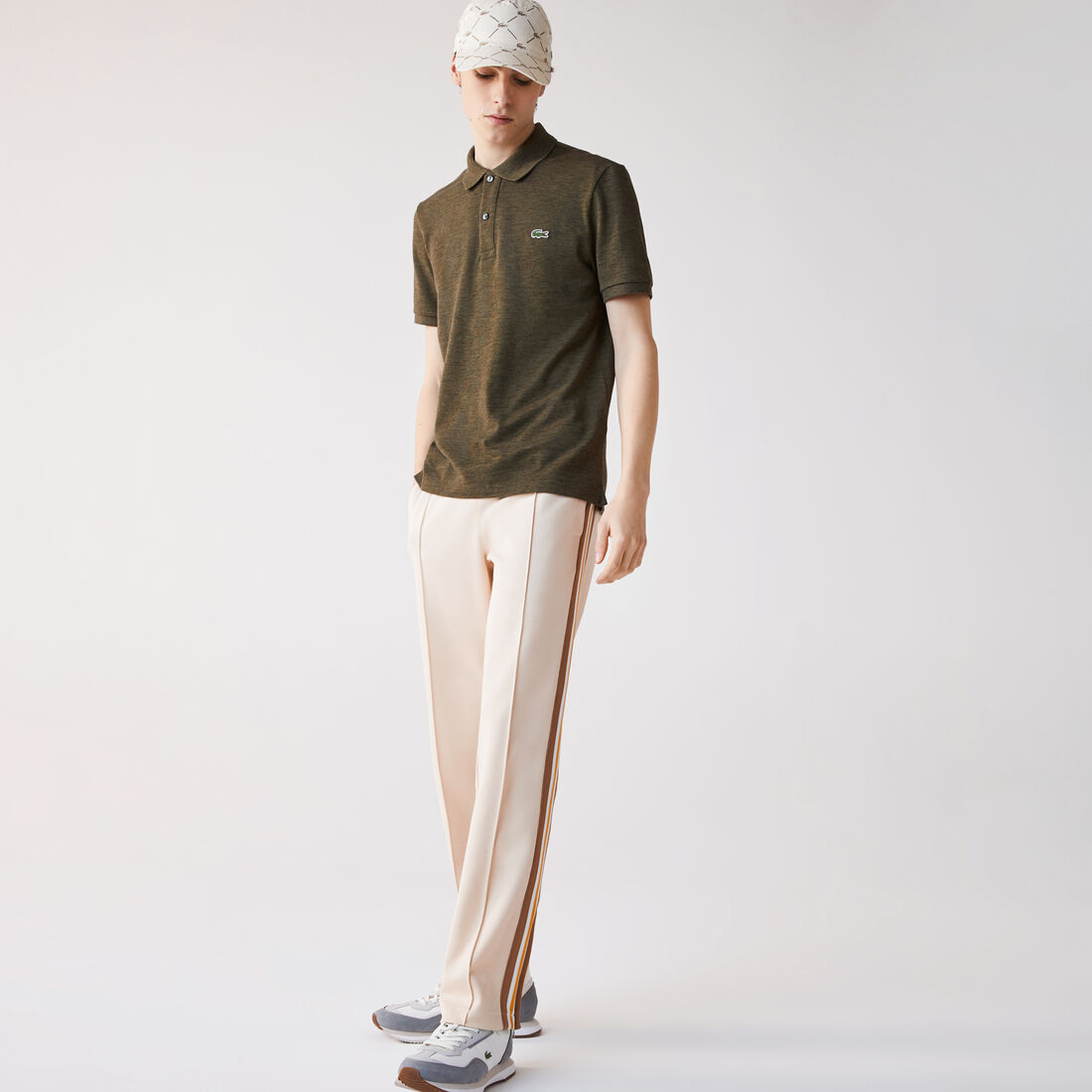 قميص بولو بيكيه بقصة ضيقة L.12.12 قميص بولو بيكيه بقصة ضيقة L.12.12