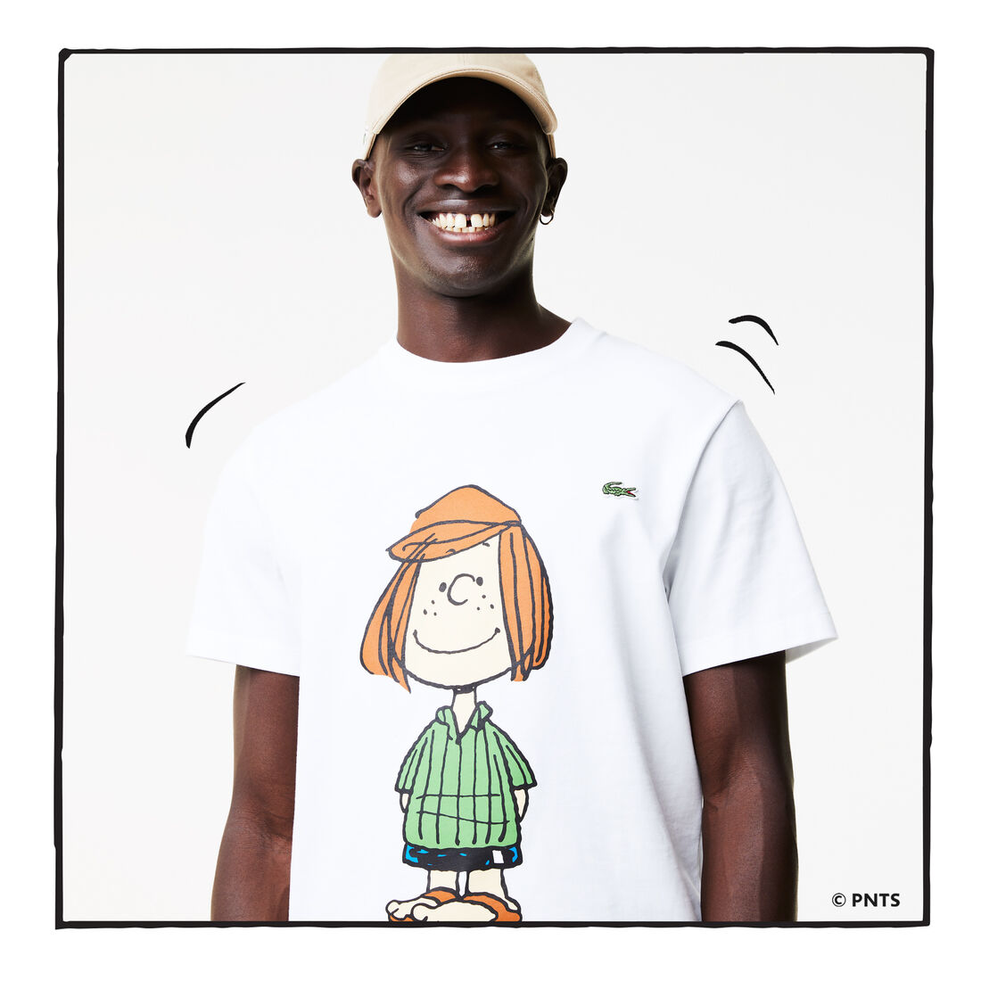 Men’s Lacoste x Peanuts Crew Neck Organic Cotton T-shirt Men’s Lacoste x Peanuts Crew Neck Organic Cotton T-shirt