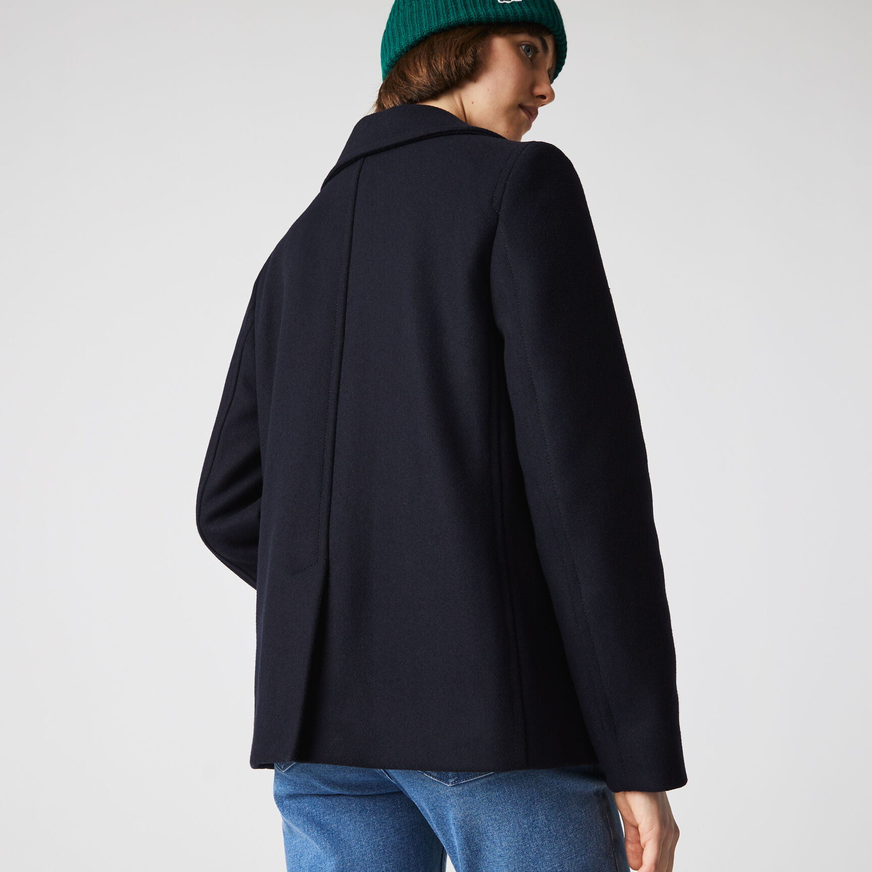 Women’s Double-Breasted Wool Blend Pea Coat Women’s Double-Breasted Wool Blend Pea Coat