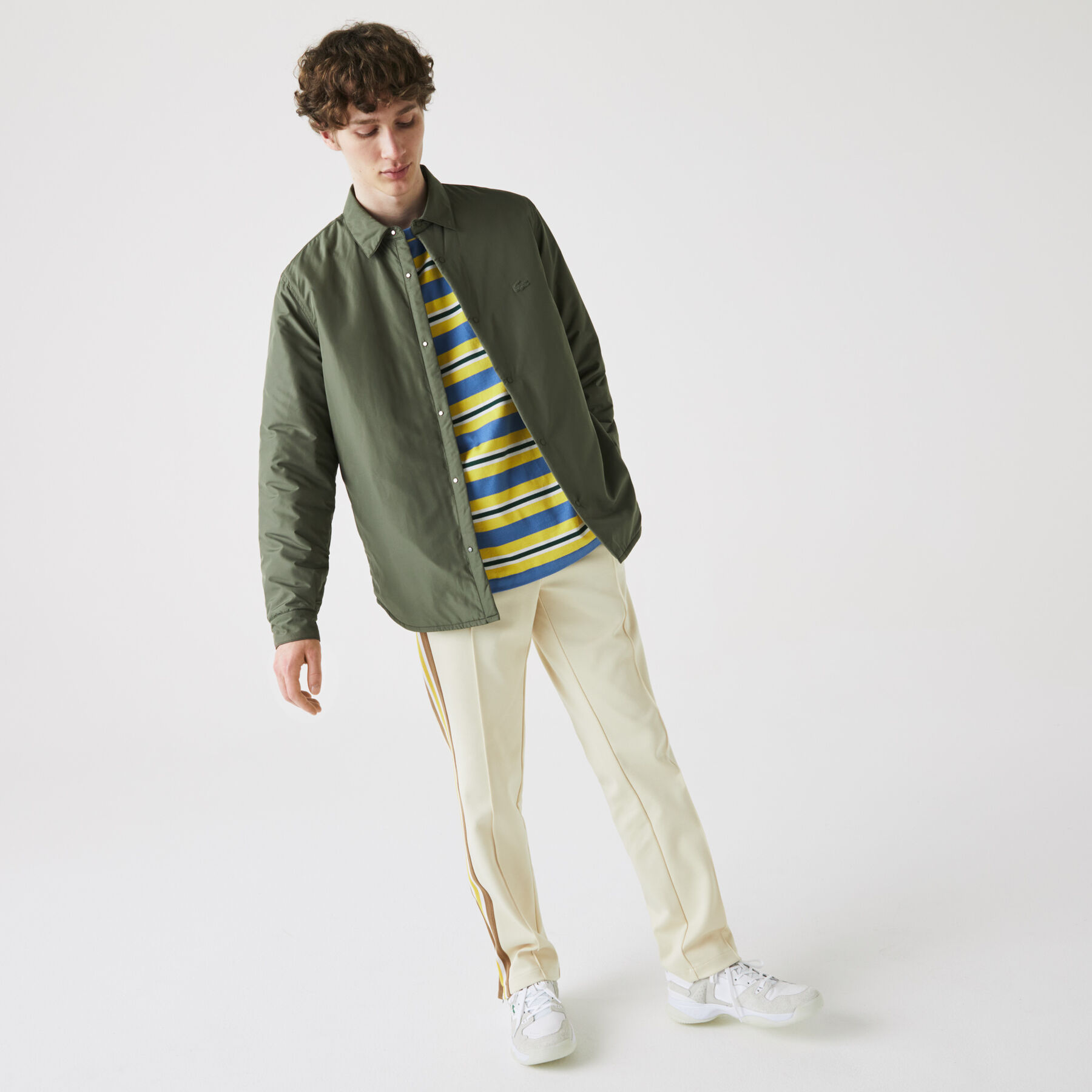 Men’s Water-Resistant Quilted Overshirt lacoste men s water resistant quilted overshirt