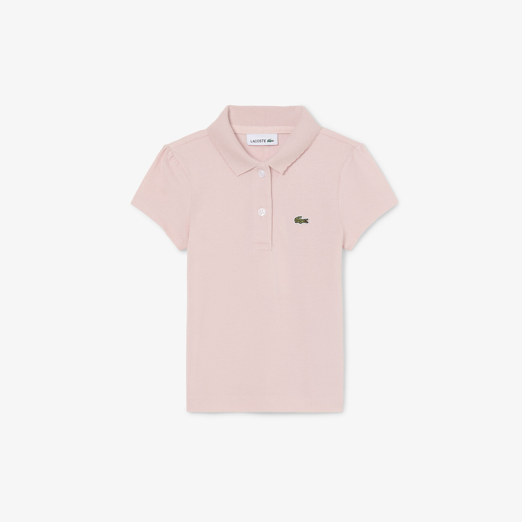Scalloped Collar Pique Polo Shirt Scalloped Collar Pique Polo Shirt