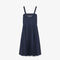lacoste long pleated strap dress