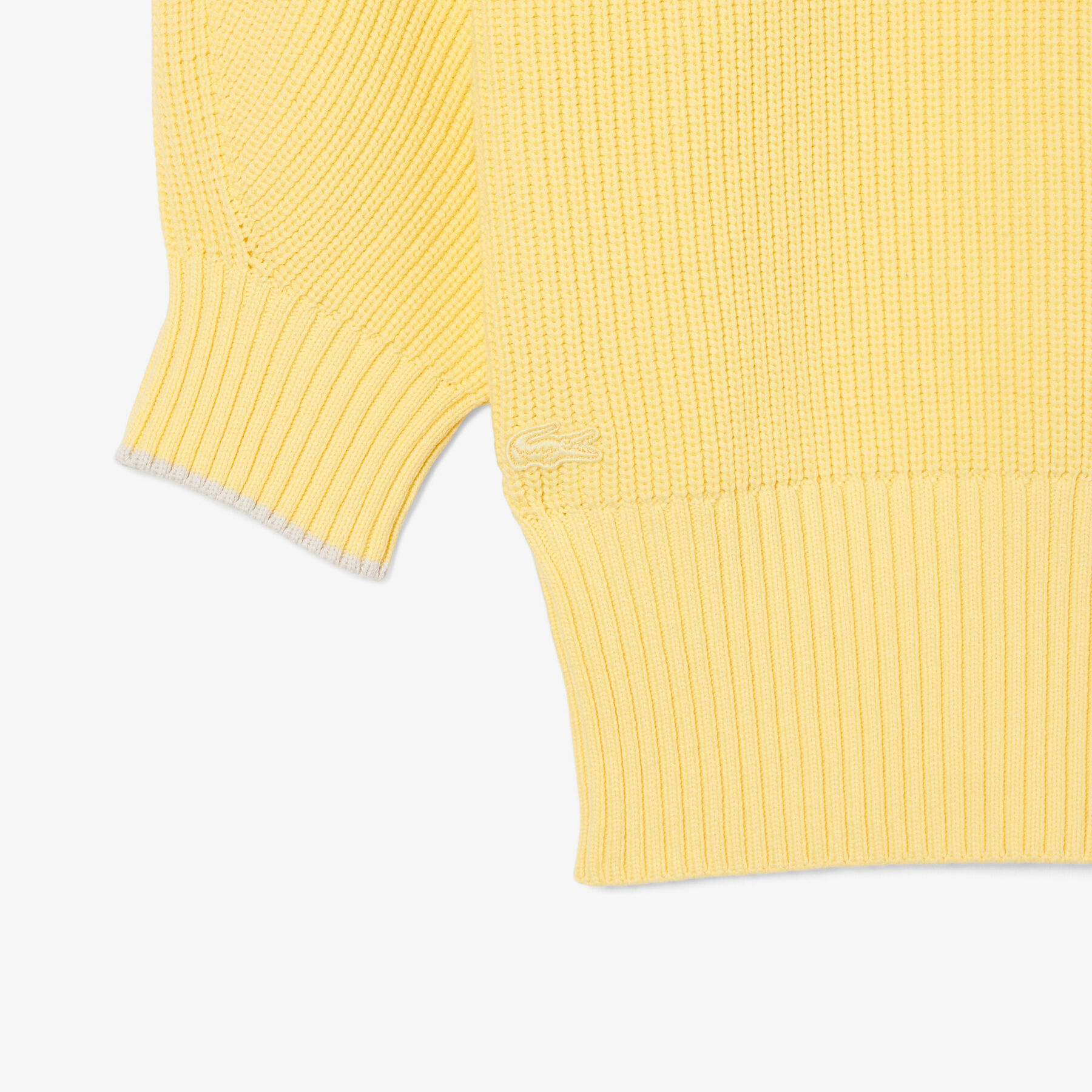 lacoste cotton crew neck sweater