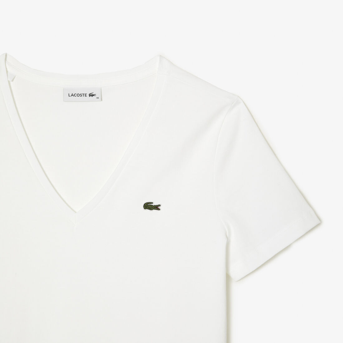 تي شيرت بقصّة عادية وطبعة مميزة لكلمة Lacoste تي شيرت بقصّة عادية وطبعة مميزة لكلمة Lacoste