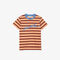 lacoste boys  crew neck striped lightweight cotton t shirt