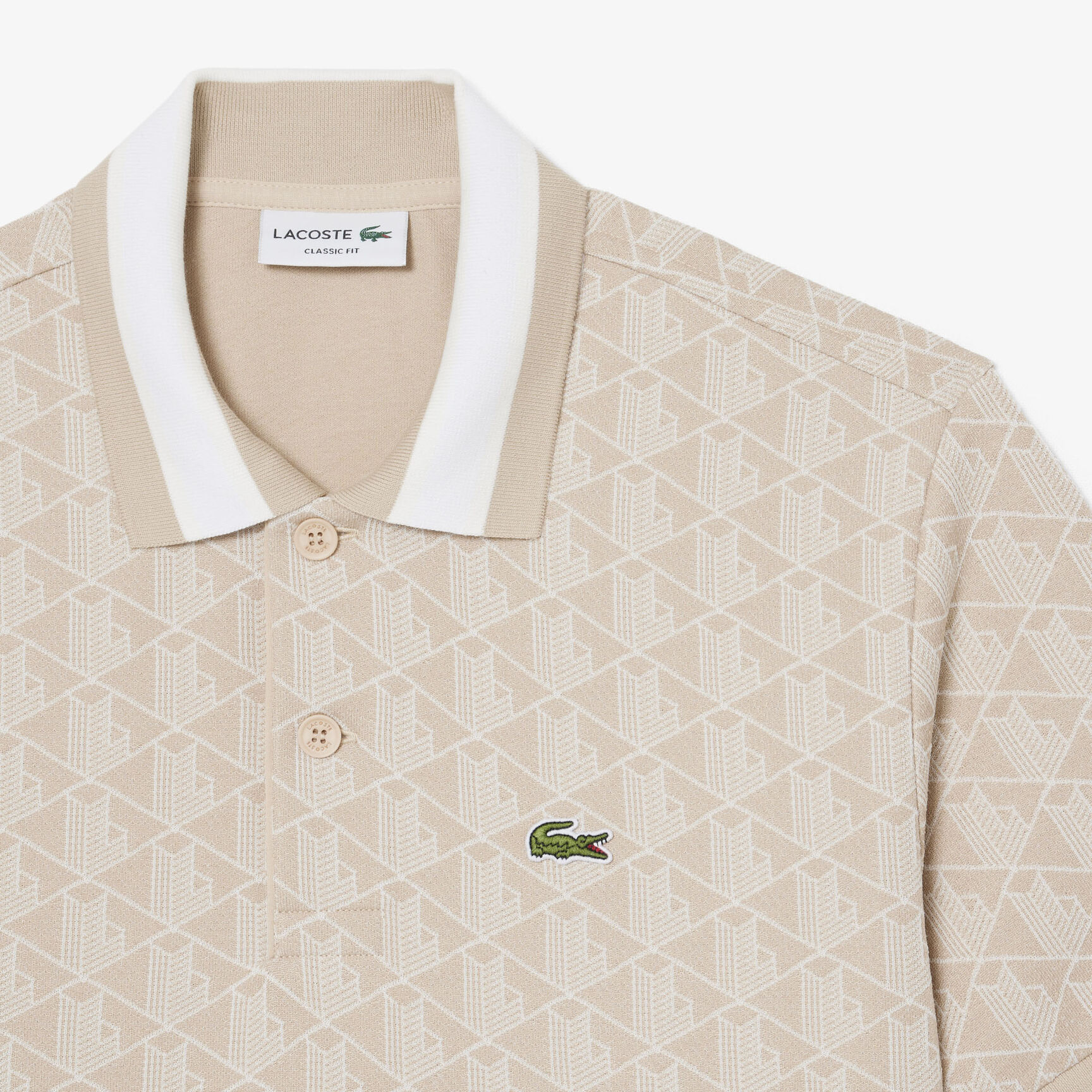 Classic Fit Monogram Jacquard Polo Shirt Classic Fit Monogram Jacquard Polo Shirt