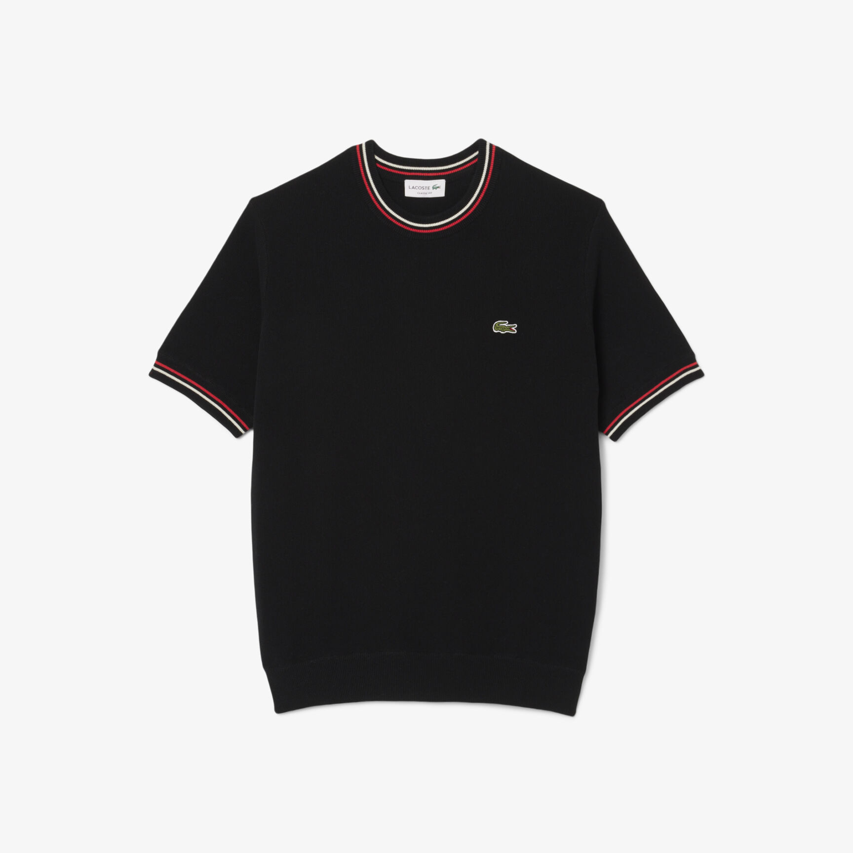 تي شيرت مخطط كلاسيكي بقصّة كلاسيكية تي شيرت مخطط كلاسيكي بقصّة كلاسيكية