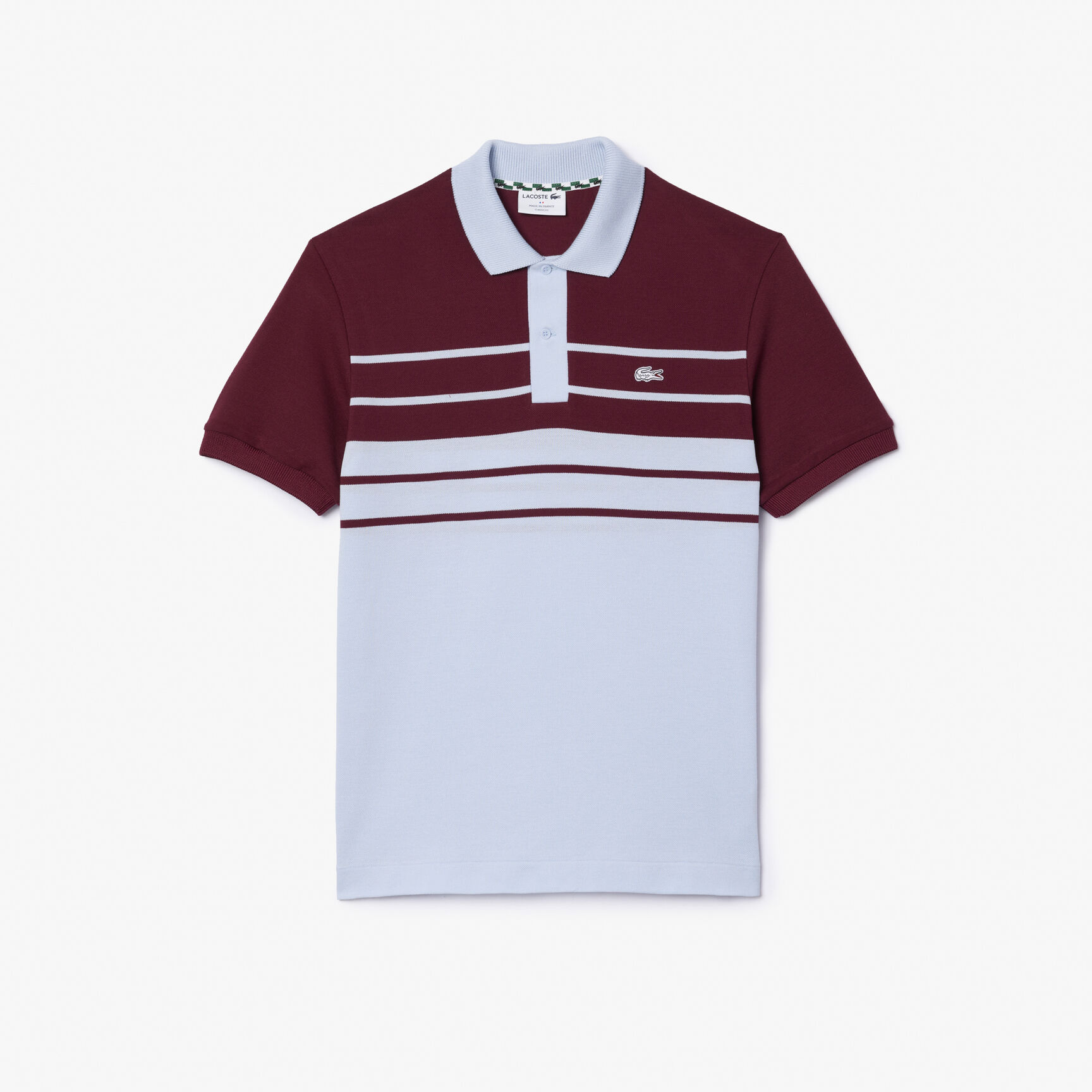 French Made Original L.12.12 Striped Polo Shirt