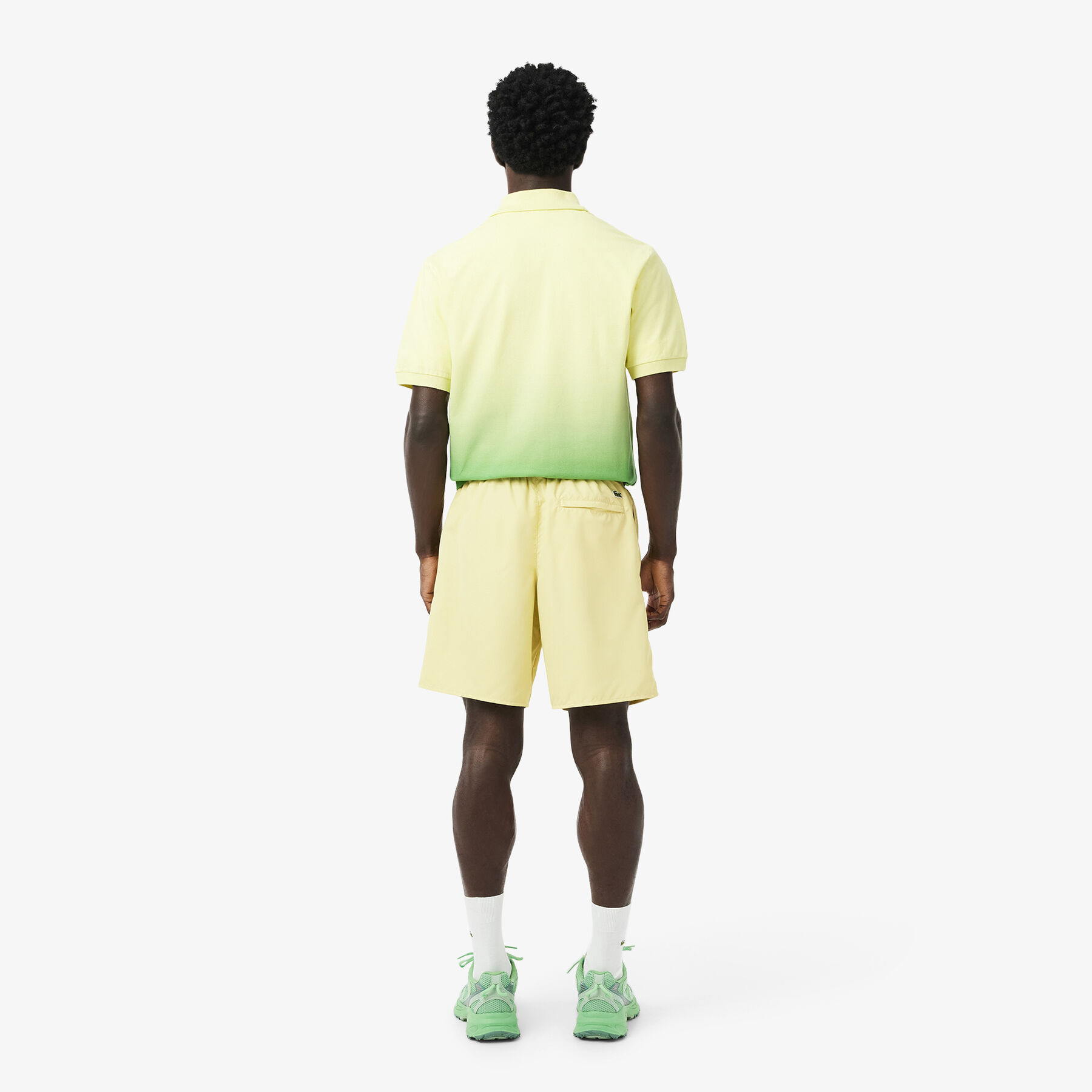 Long Branded Swim Trunks