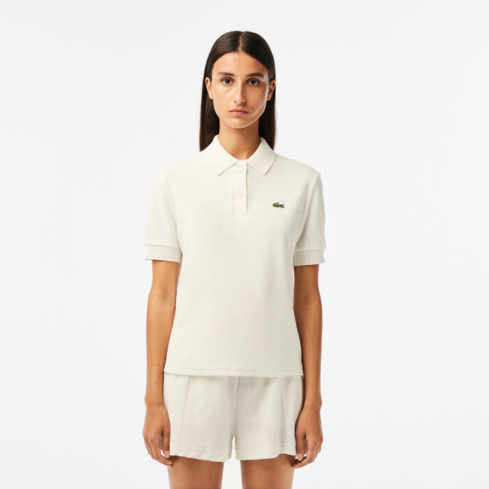 Women's Lacoste Organic Cotton Terry Polo Shirt