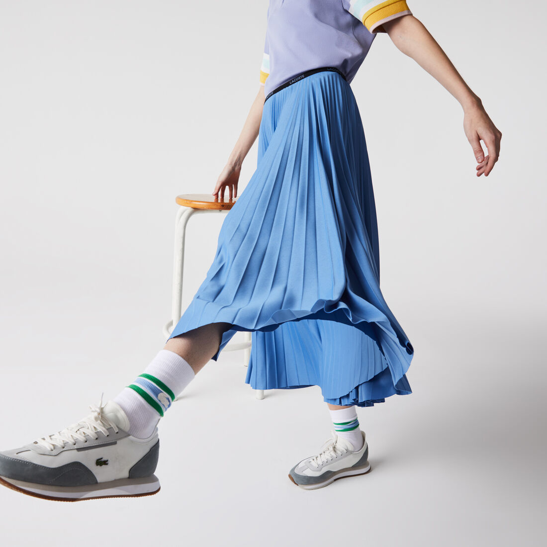 Women's Branded Elasticised Pleated Skirt Women's Branded Elasticised Pleated Skirt