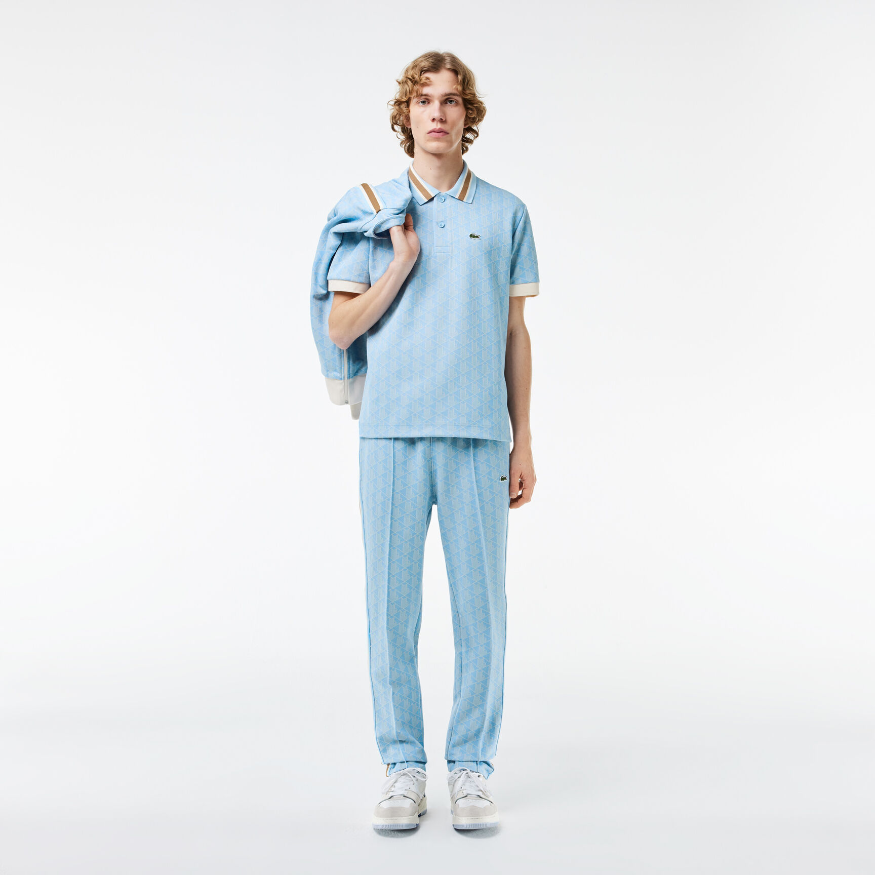 Classic Fit Monogram Jacquard Polo Shirt