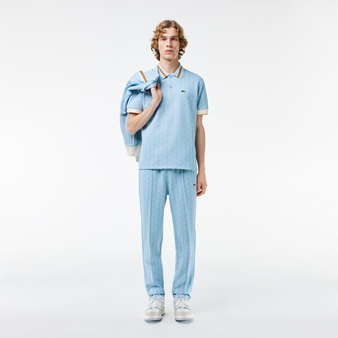 Classic Fit Monogram Jacquard Polo Shirt Classic Fit Monogram Jacquard Polo Shirt