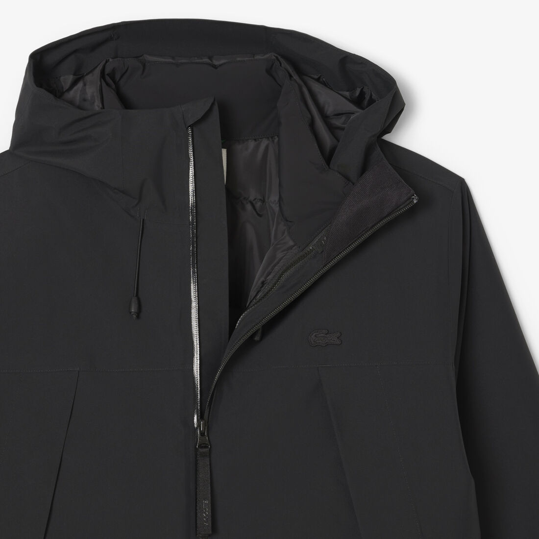 lacoste 3 in 1 water repellent padded parka