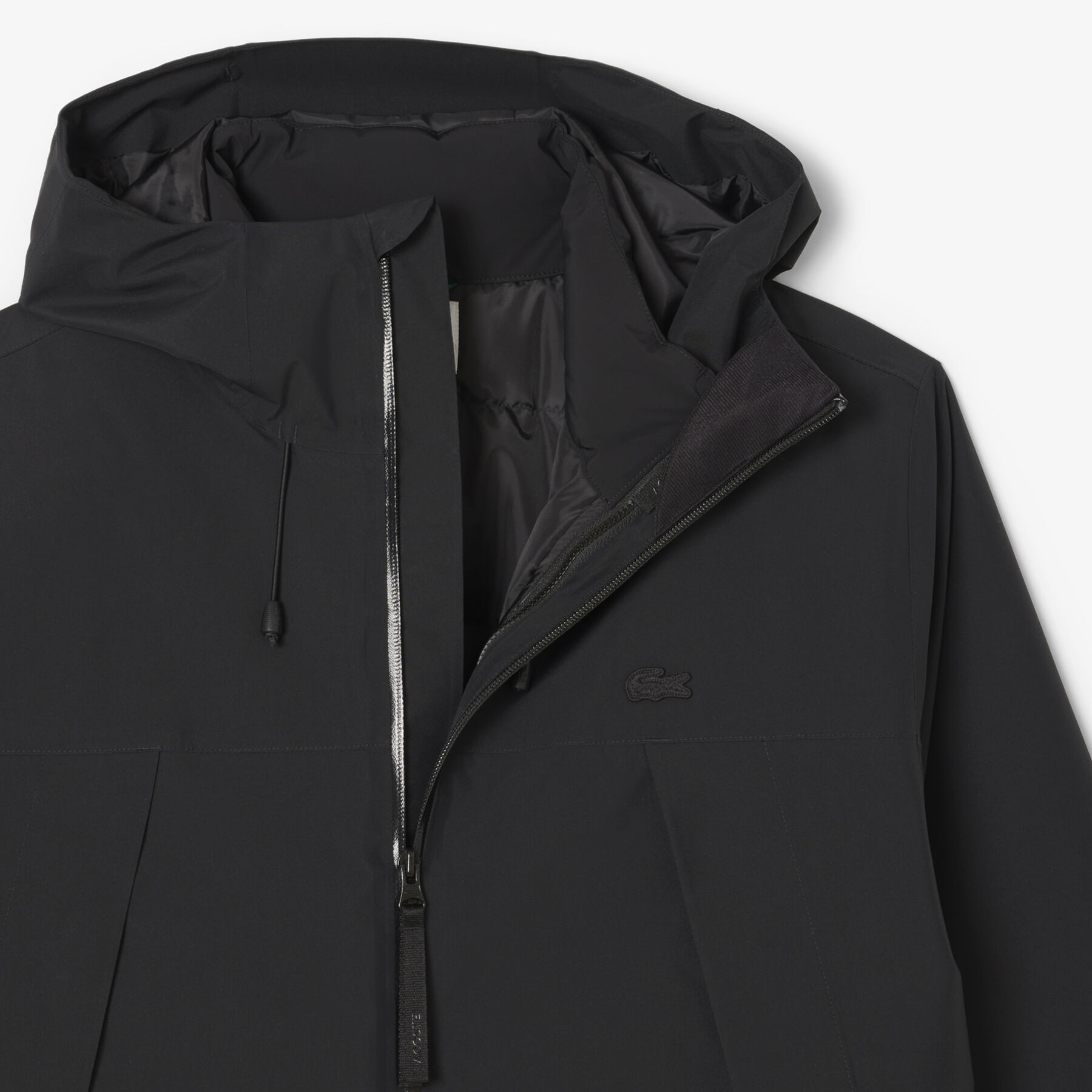 lacoste 3 in 1 water repellent padded parka