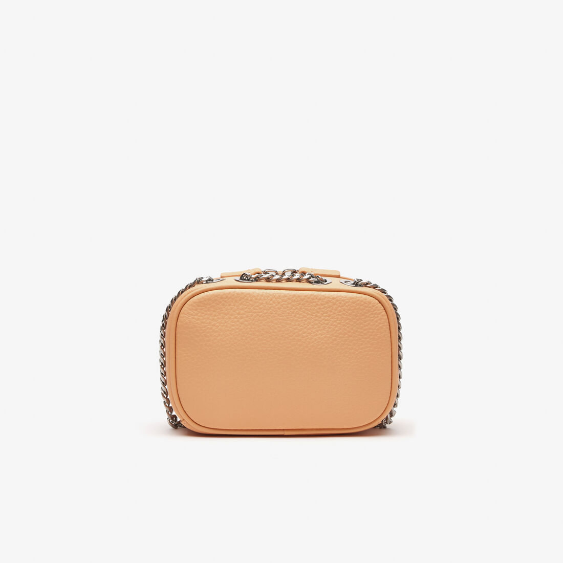 حقيبة كتف لاكوست جلد بارز بتصميم مربع للنساء حقيبة كتف لاكوست جلد بارز بتصميم مربع للنساء