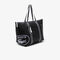 lacoste unisex contrast print collapsible weekend bag
