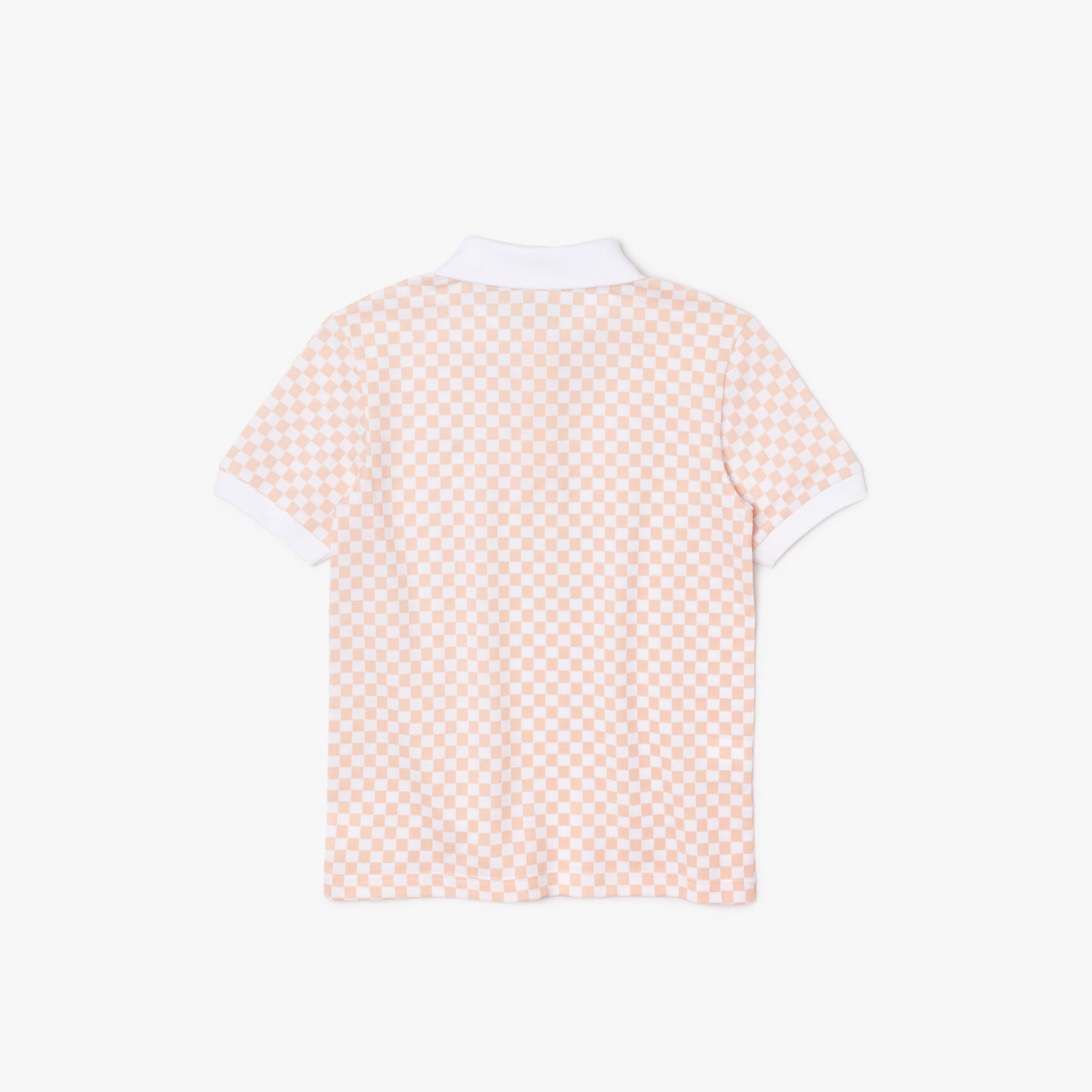 Boys' Lacoste Checkerboard Print Cotton Pique Polo Shirt Boys' Lacoste Checkerboard Print Cotton Pique Polo Shirt