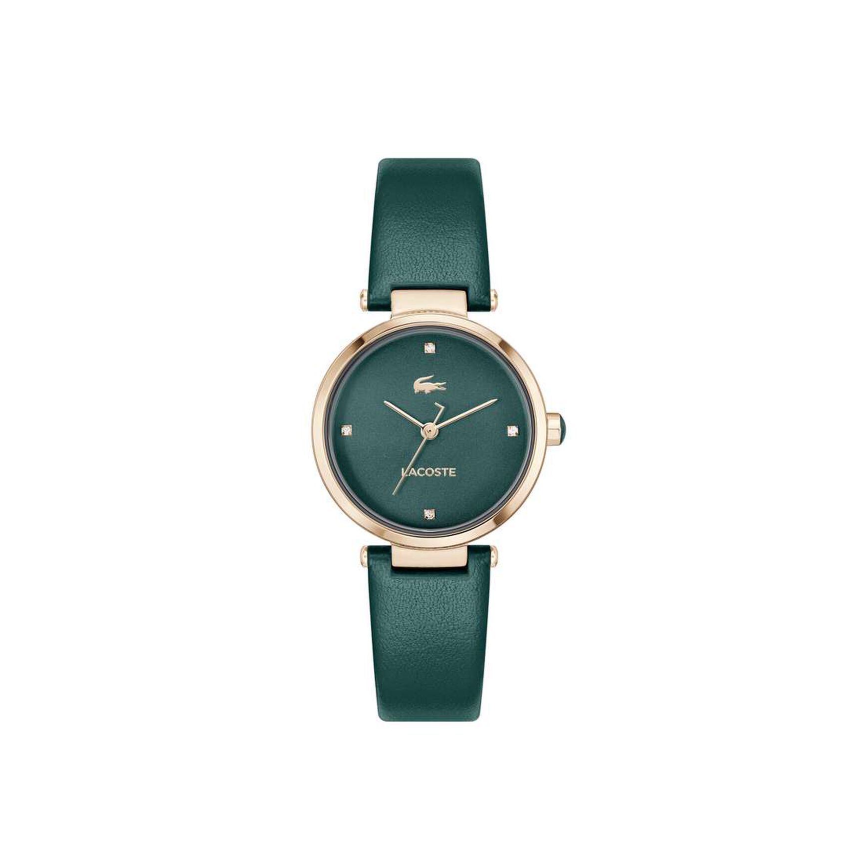 Women Leather 3 Hand Quartz Watch