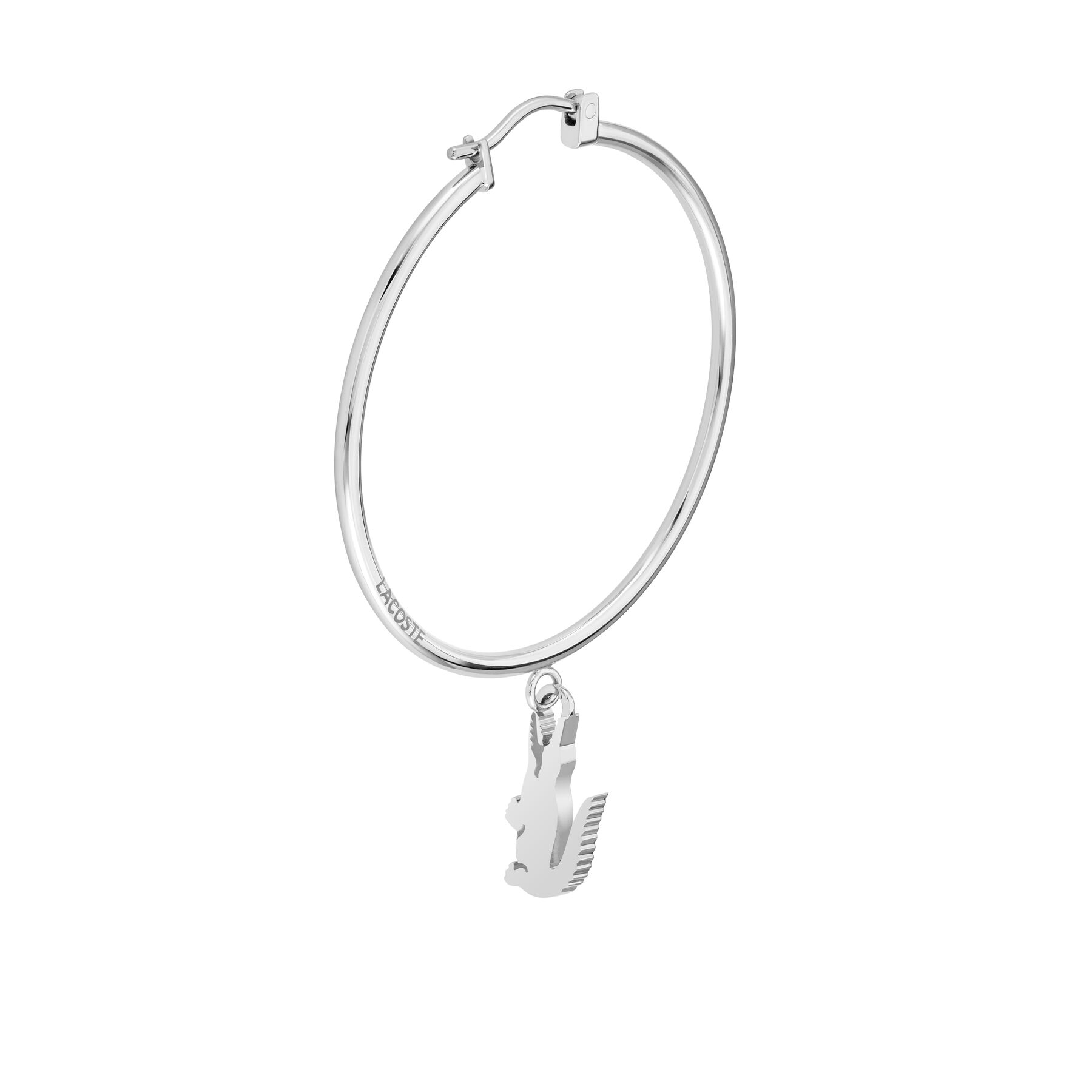 lacoste crocodile unisex earrings