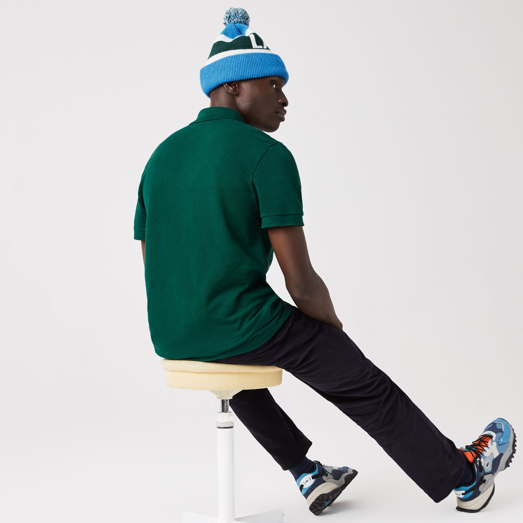 Men&rsquo;s Lacoste Regular Fit Crocodiles Organic Cotton Polo