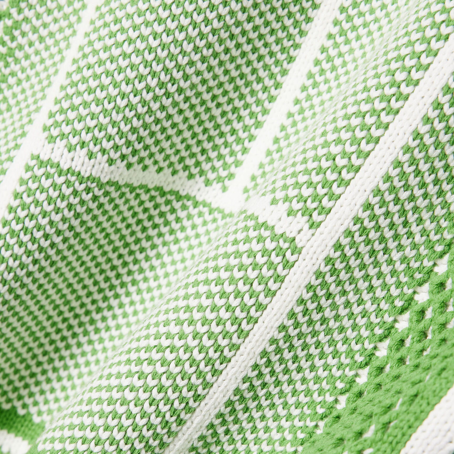 Tennis Court Graphic Jacquard Sweater