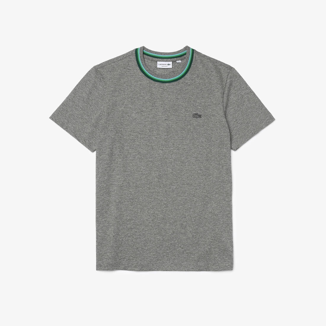 تيشيرت قطني مخطط برقبة دائرية للرجال تيشيرت قطني مخطط برقبة دائرية للرجال