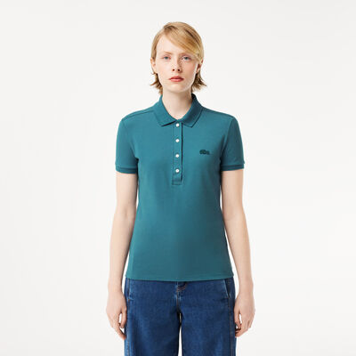 Women's Lacoste Slim Fit Stretch Cotton Pique Polo Shirt