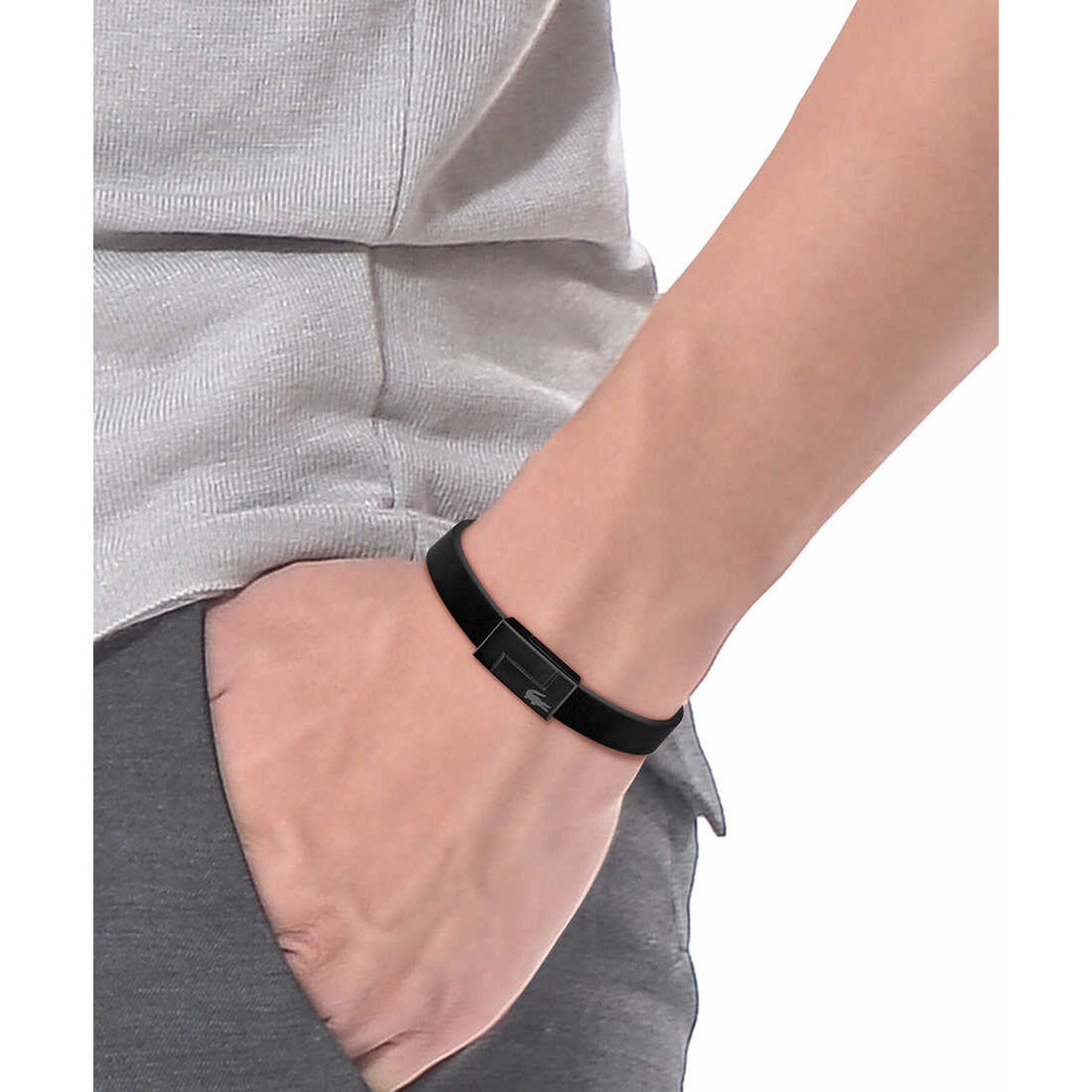 Men Traveler Wrist Band Bracelet lacoste men traveler wrist band bracelet