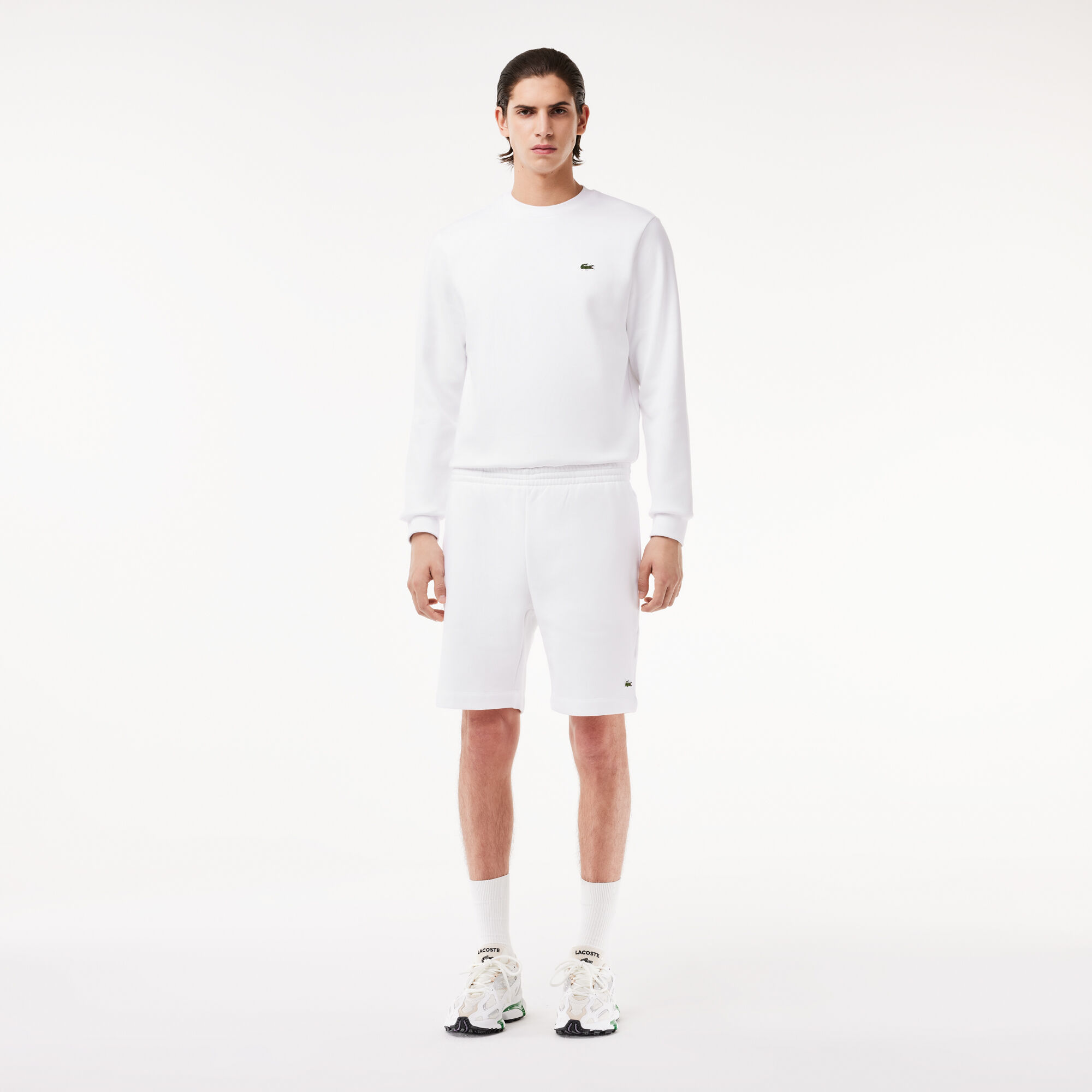 Buy Men s Lacoste Organic Brushed Cotton Fleece Jogger Shorts Lacoste SA