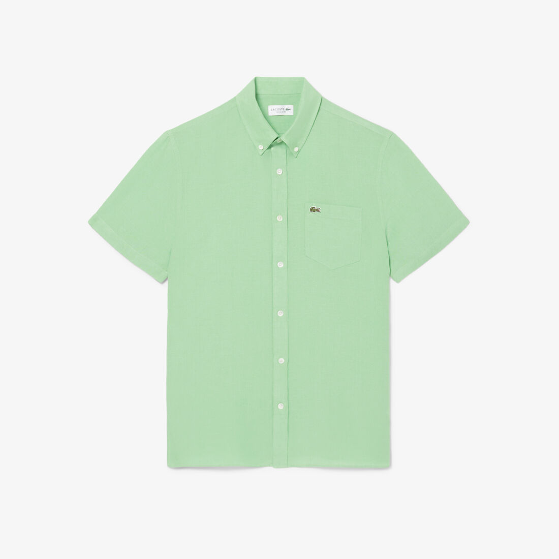 قميص كتان بأكمام قصيرة قميص كتان بأكمام قصيرة