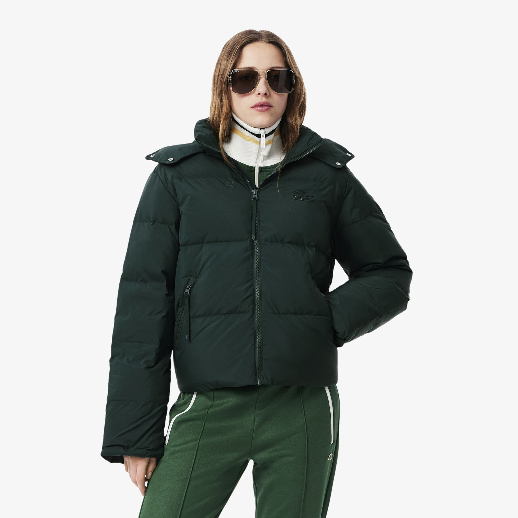 Relaxed Fit Hooded Down Jacket lacoste relaxed fit hooded down jacket