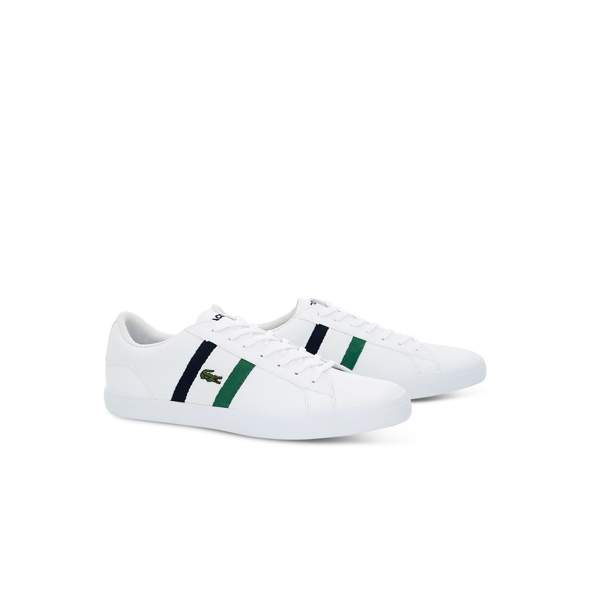 Buy Men s Lerond Tumbled Leather Trainers Lacoste SA