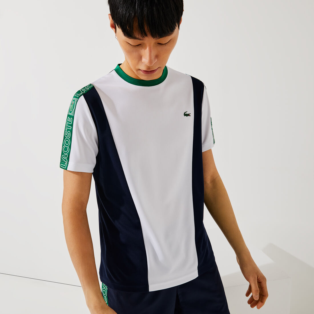 Men's Lacoste SPORT Branded Bands Pique T-shirt Men's Lacoste SPORT Branded Bands Pique T-shirt