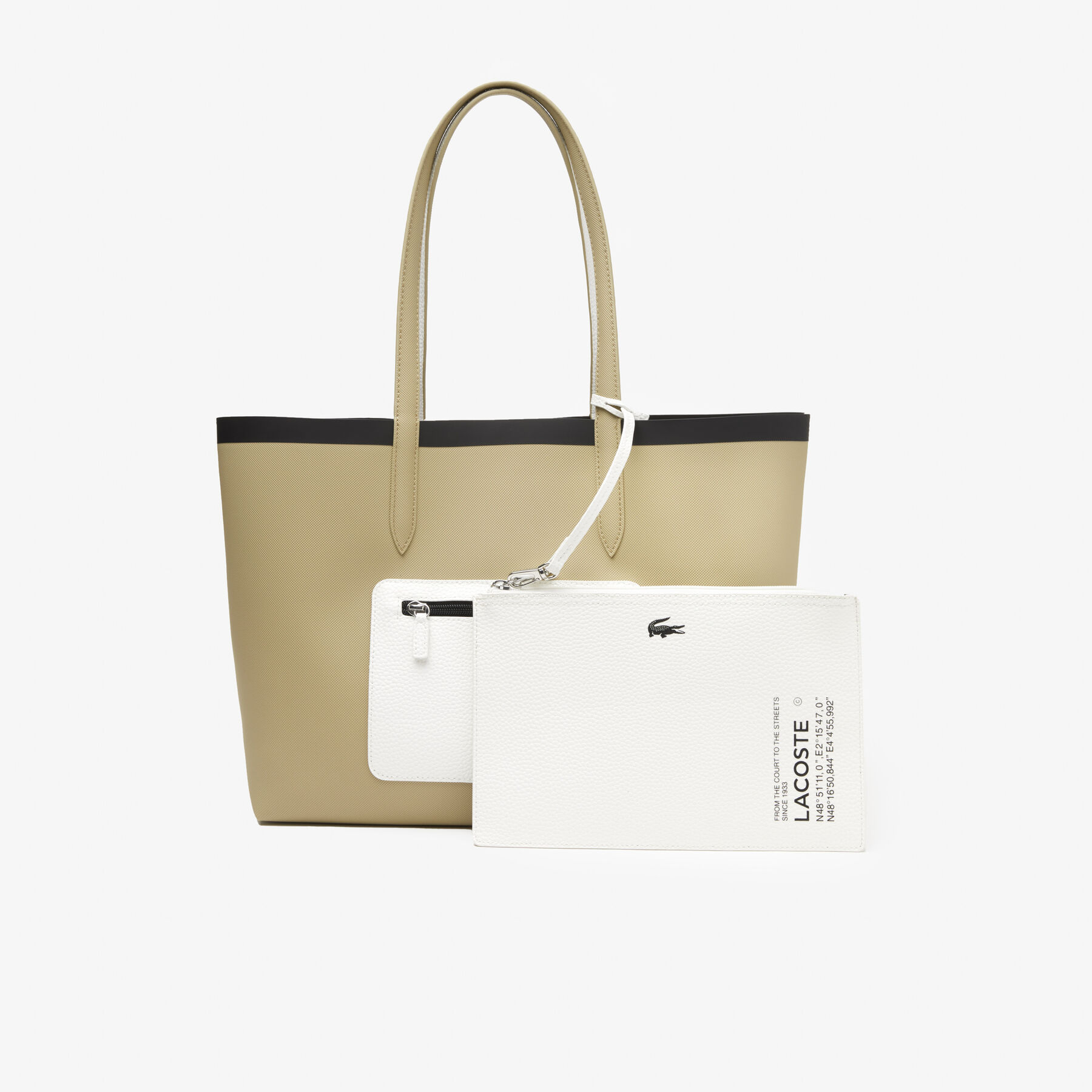 Women’s Lacoste Anna Reversible Tote with Zipped Pouch women s lacoste anna reversible tote with zipped pouch
