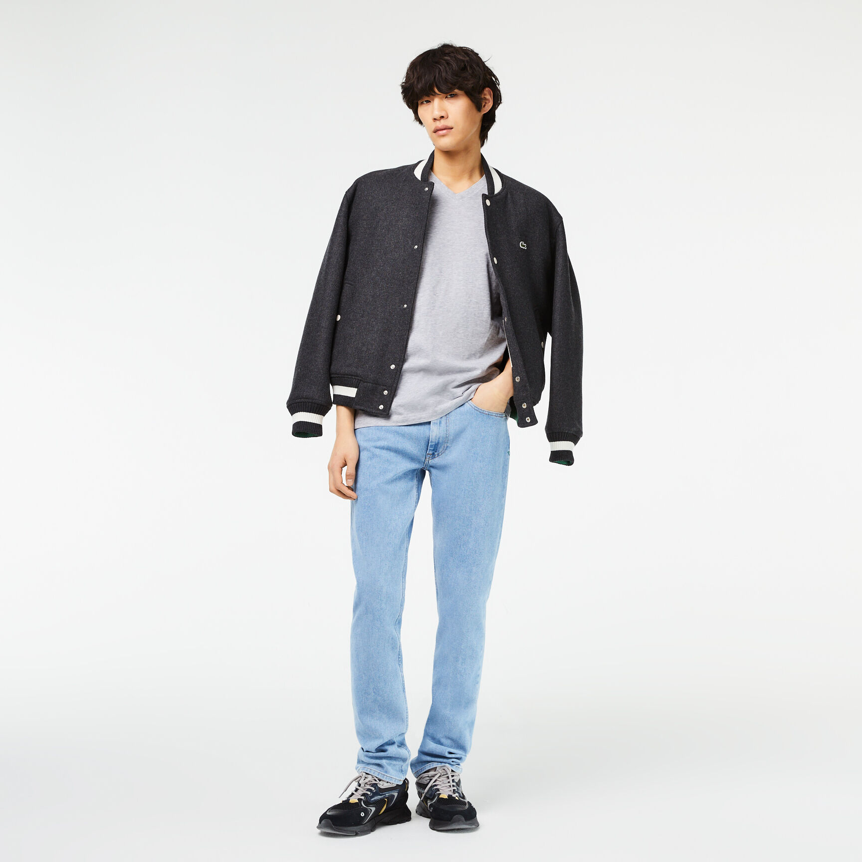 Men's V-neck Cotton T-shirt Men's V-neck Cotton T-shirt