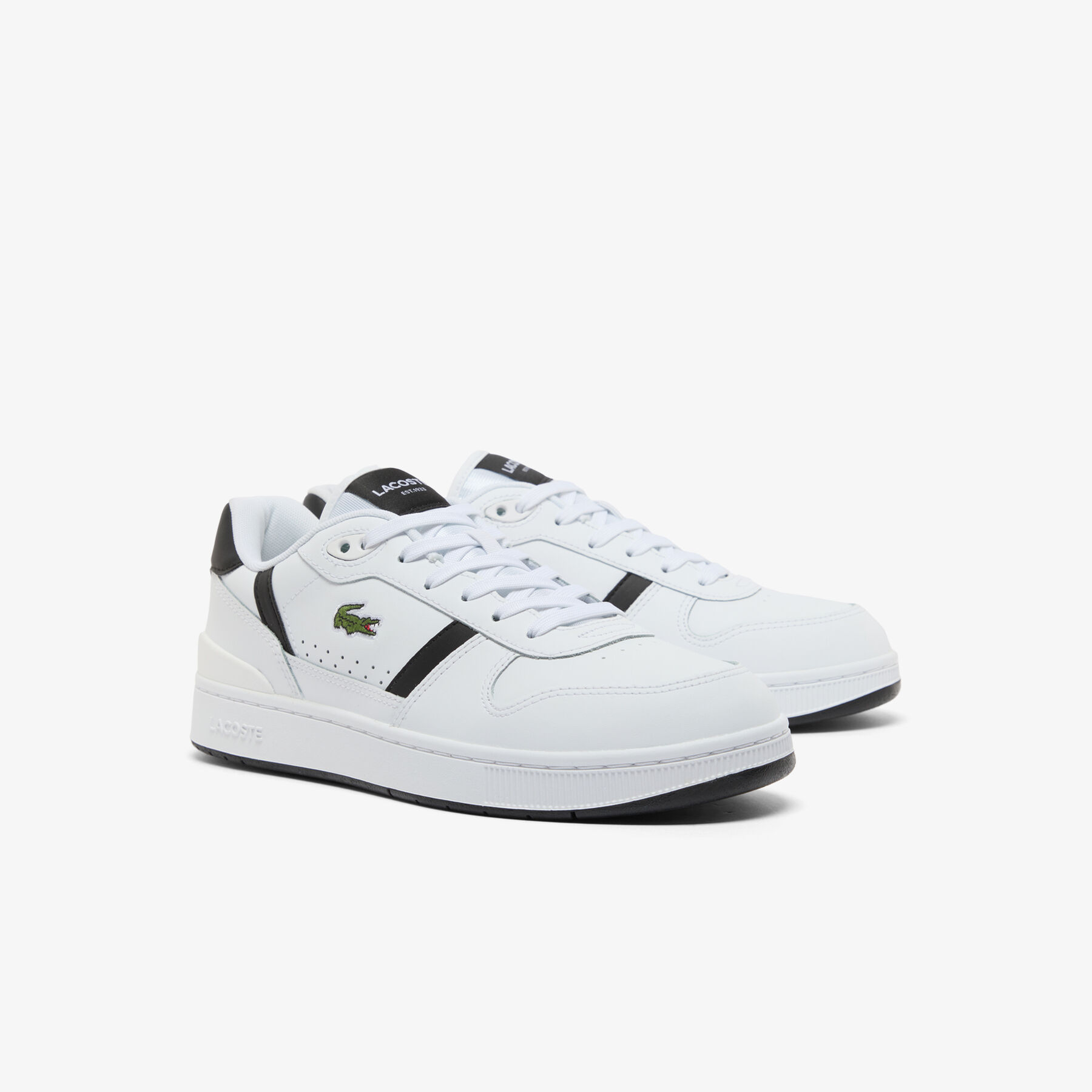 Men's T-Clip Set Leather Sneakers lacoste men s t clip set leather sneakers
