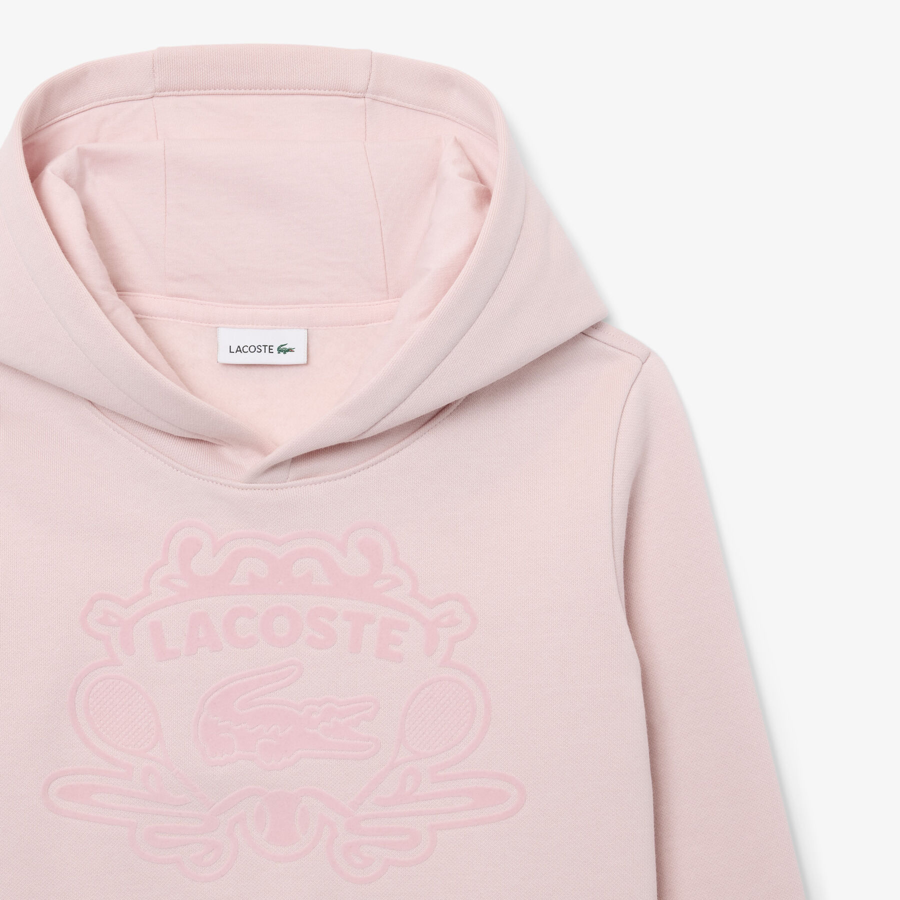 lacoste unisex printed hoodie