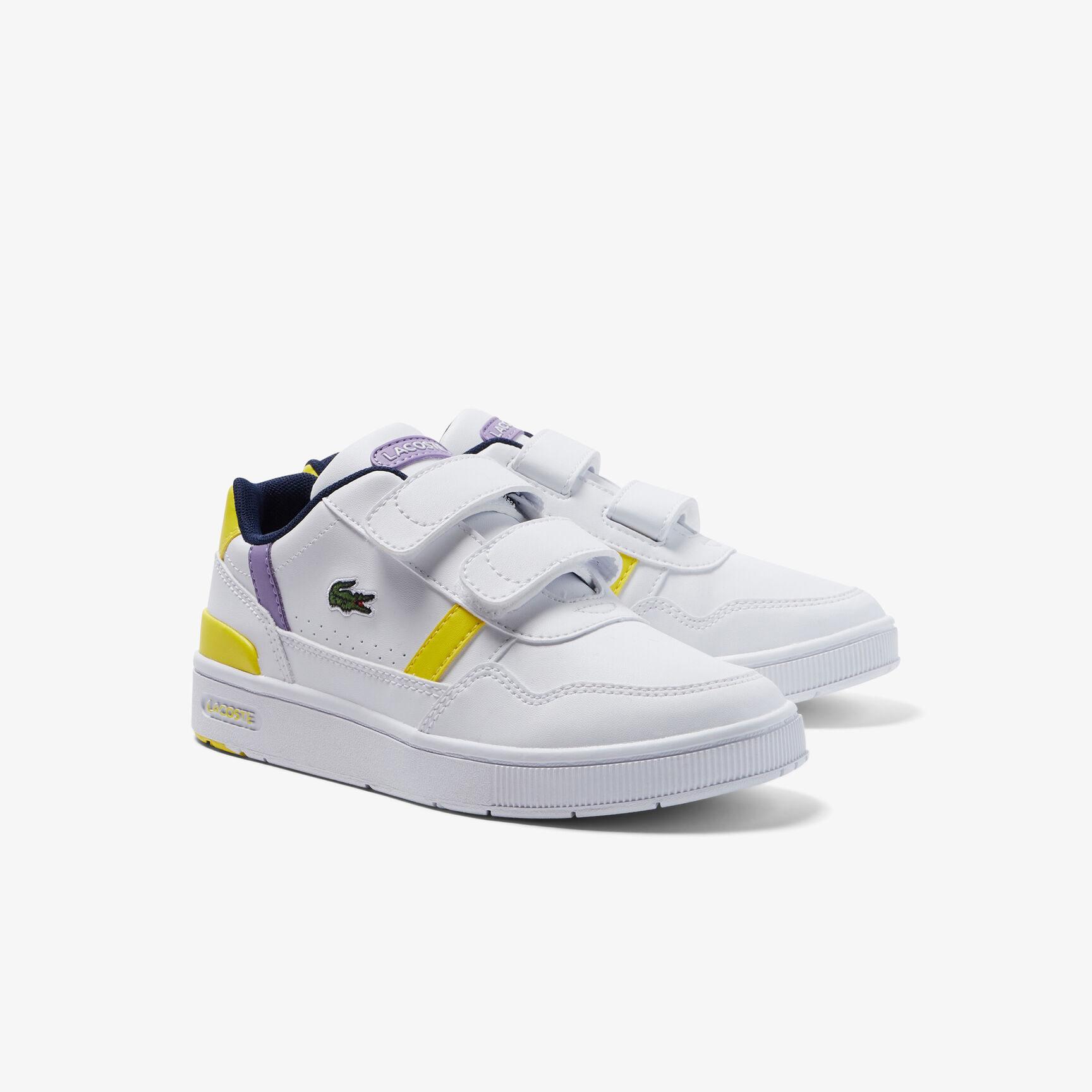 Children's Lacoste T-Clip Synthetic Color-Pop Sneakers Children's Lacoste T-Clip Synthetic Color-Pop Sneakers
