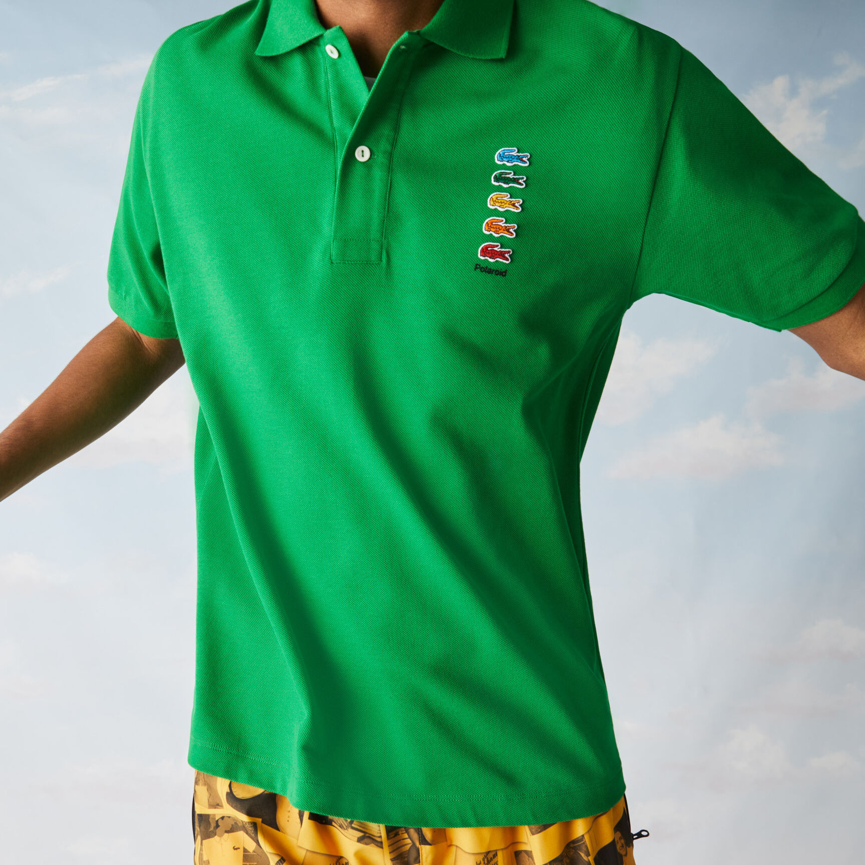 Men’s Polaroid Collaboration Colored Crocodiles Classic Fit Polo Men’s Polaroid Collaboration Colored Crocodiles Classic Fit Polo