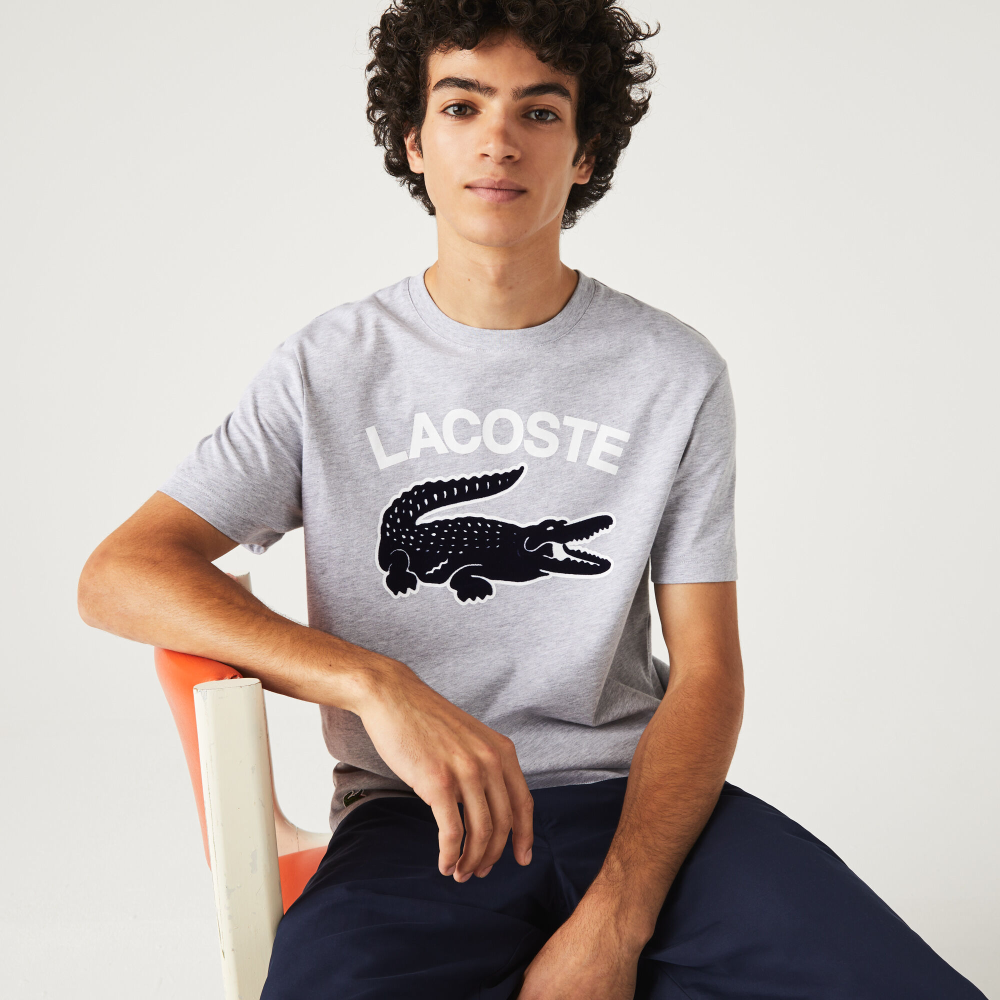 Buy Men s Lacoste Regular Fit XL Crocodile Print T shirt Lacoste SA